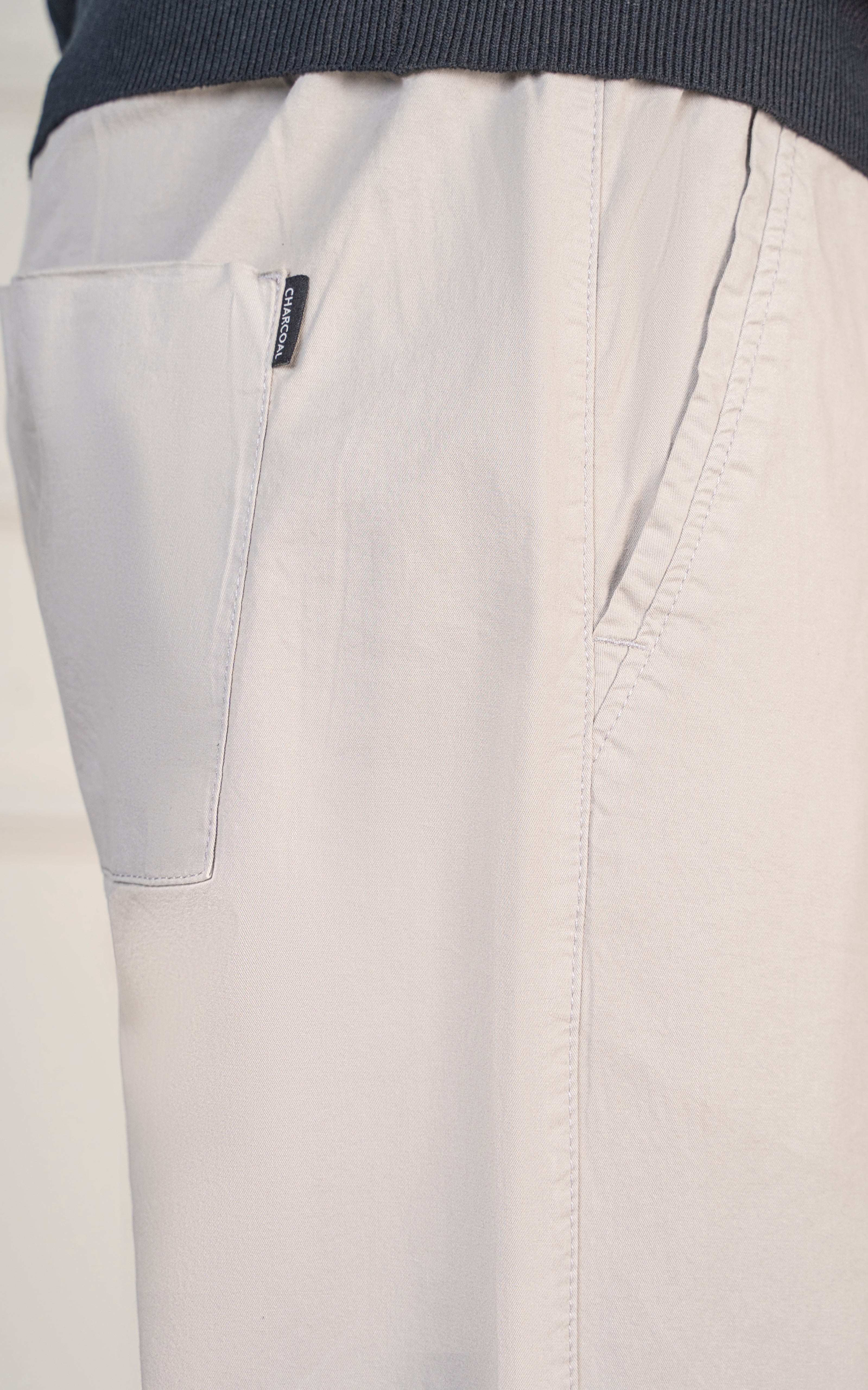 STRAIGHT FIT JOGGER TROUSER LIGHT GREY