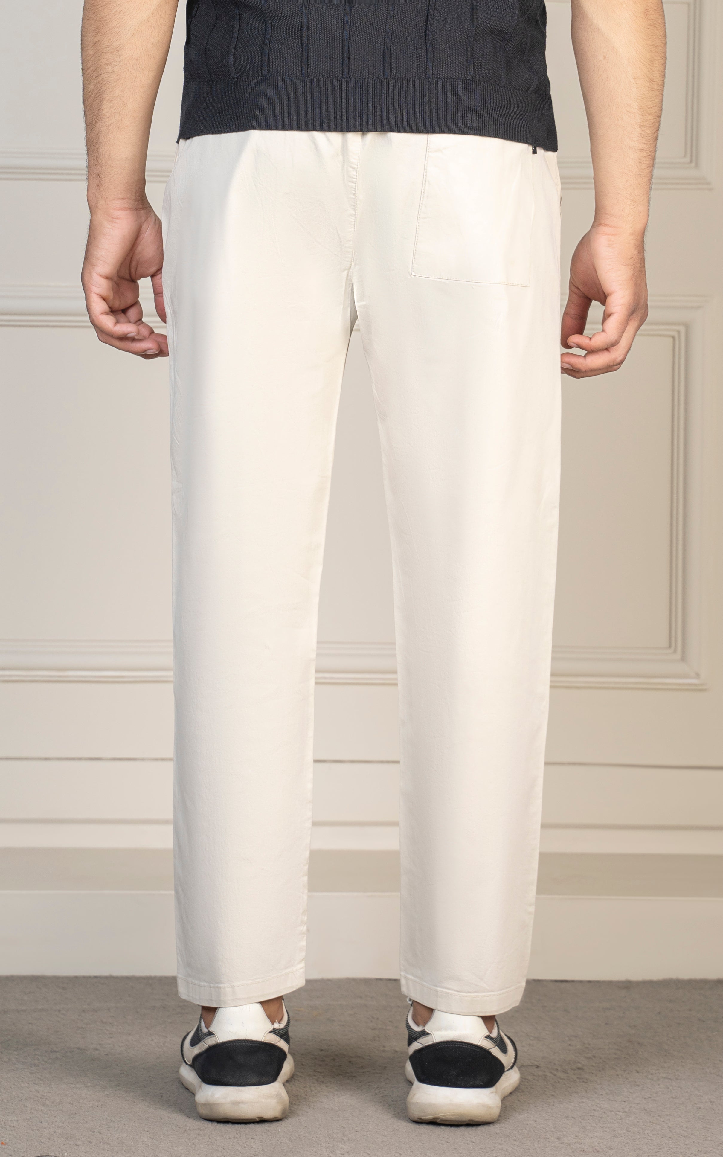 STRAIGHT FIT JOGGER TROUSER BEIGE