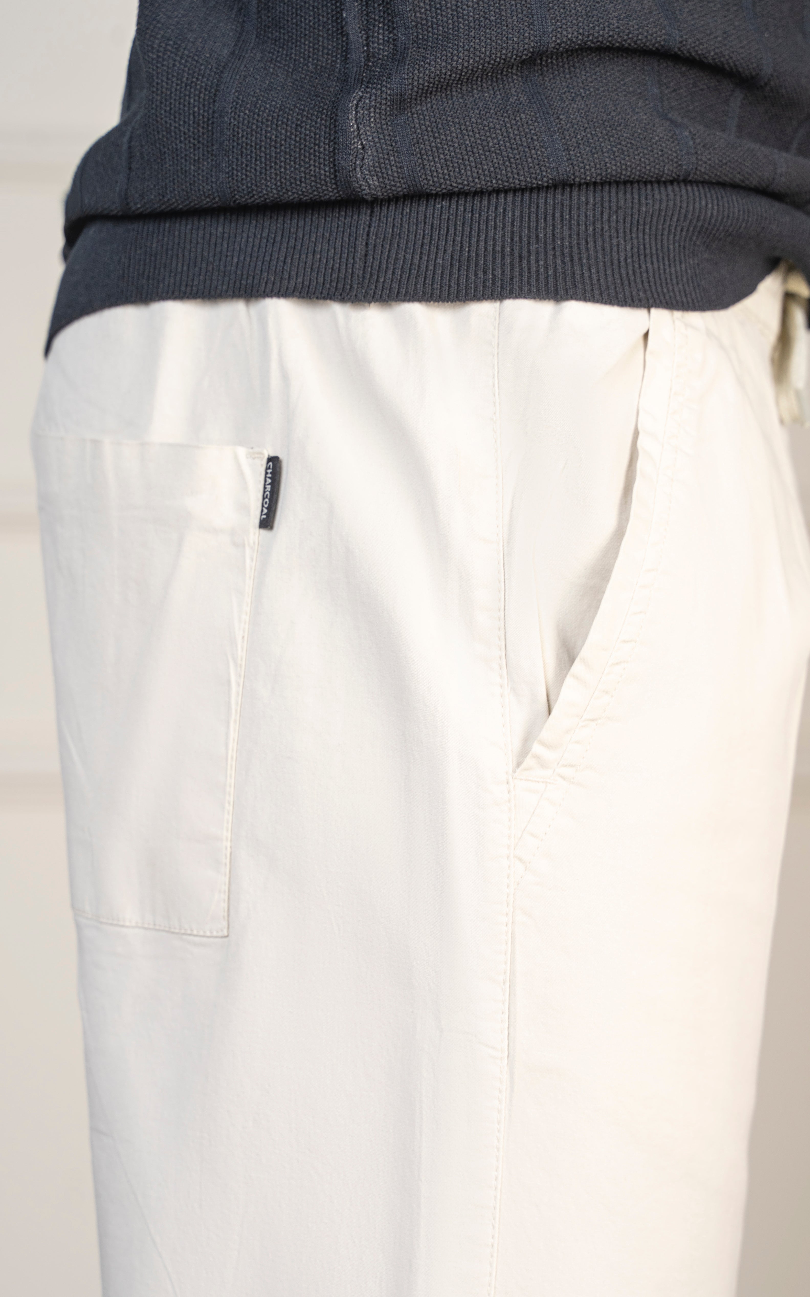 STRAIGHT FIT JOGGER TROUSER BEIGE
