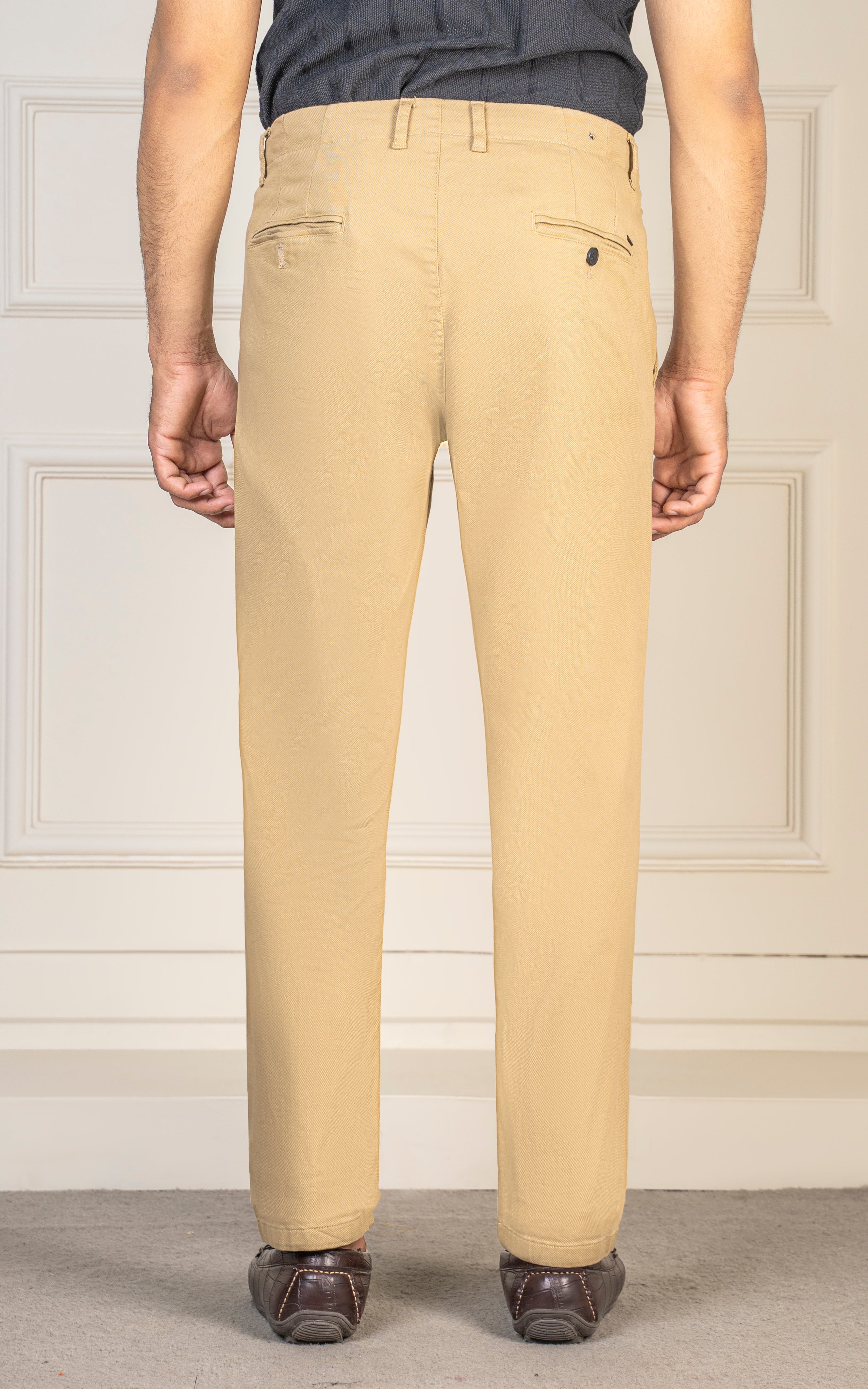 SMART FIT DOBBY PANT KHAKI