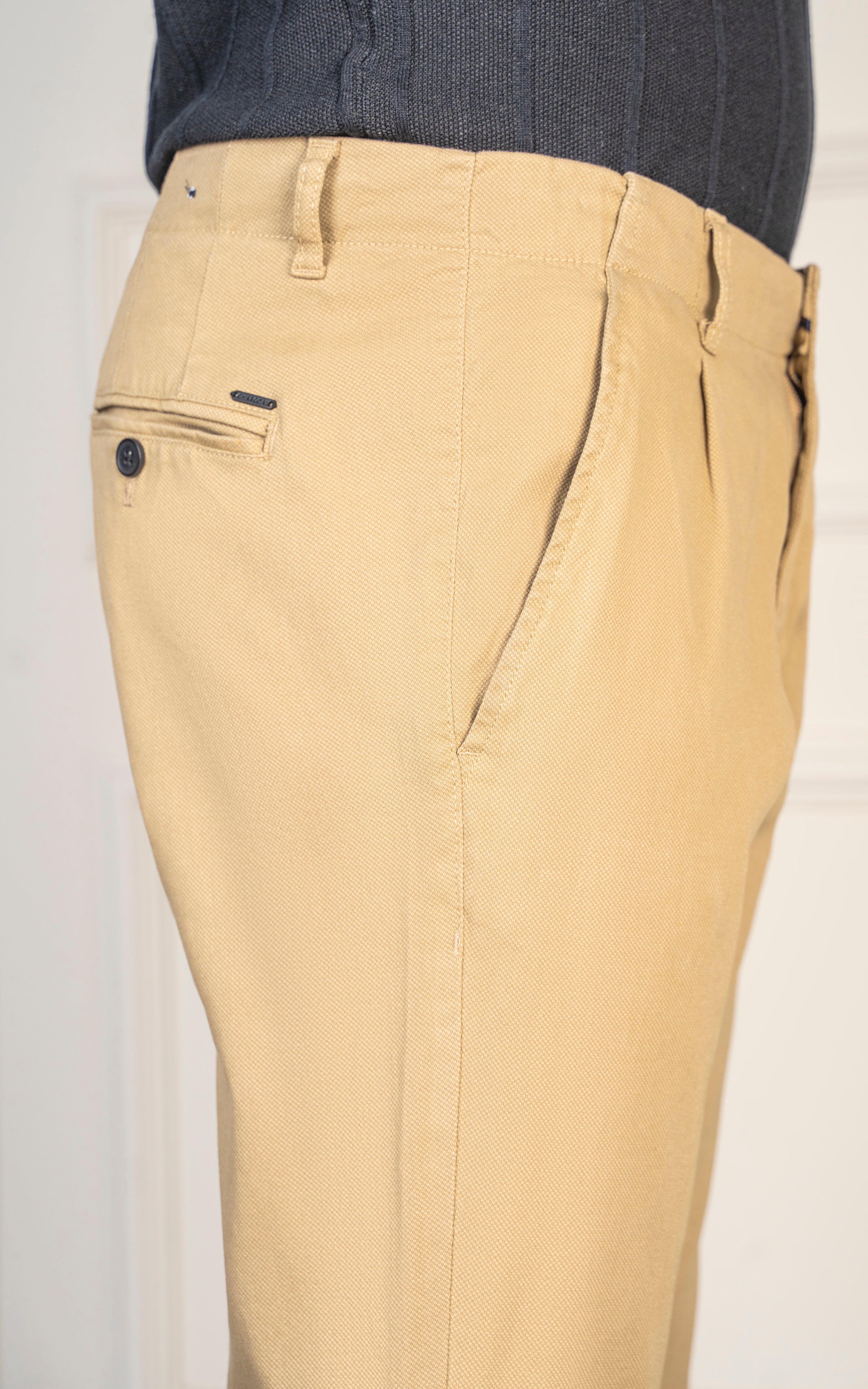 SMART FIT DOBBY PANT KHAKI
