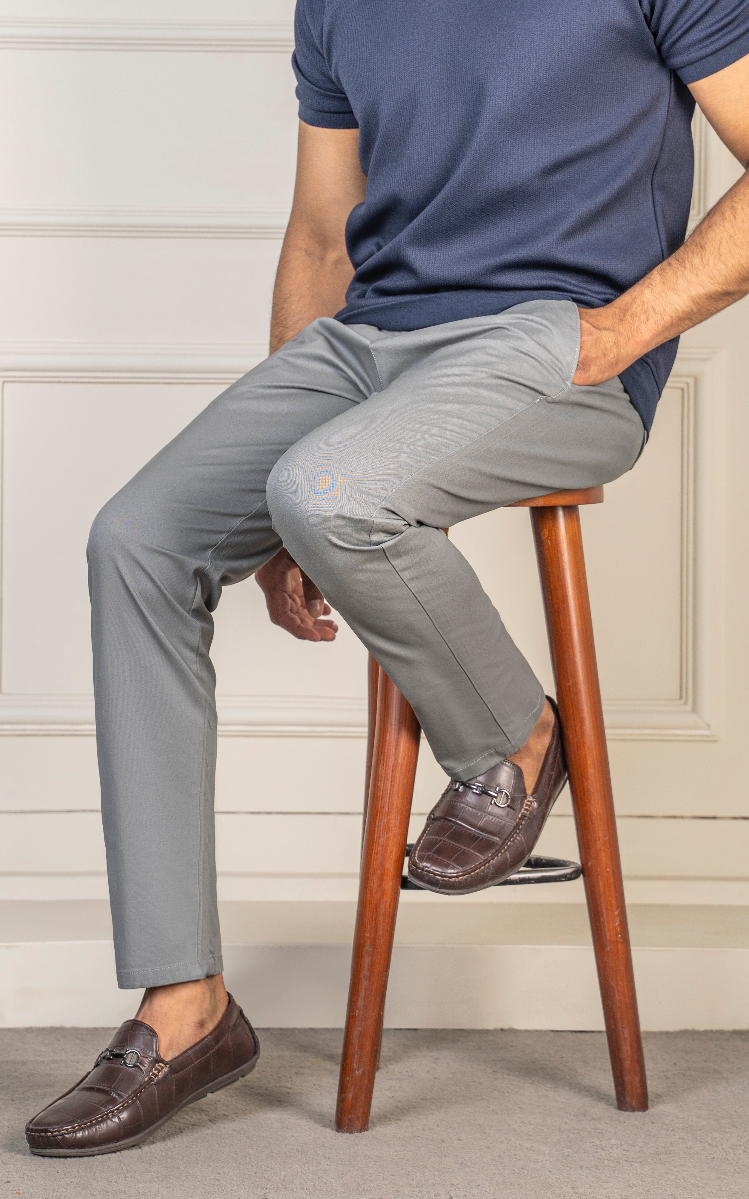 TWILL SMART FIT PANT GREY