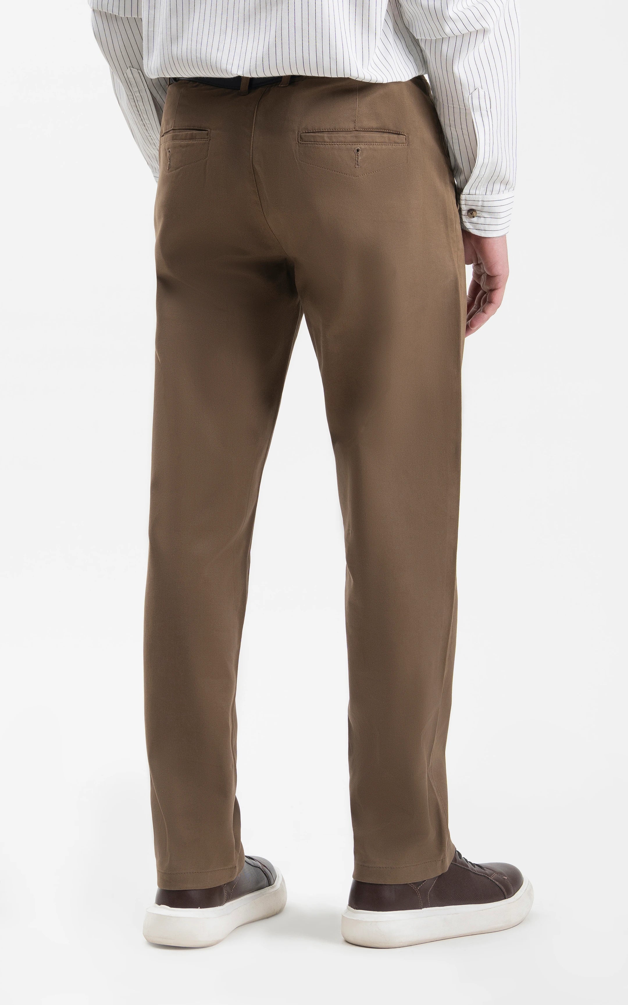 CASUAL PANT REGULAR FIT DARK KHAKI