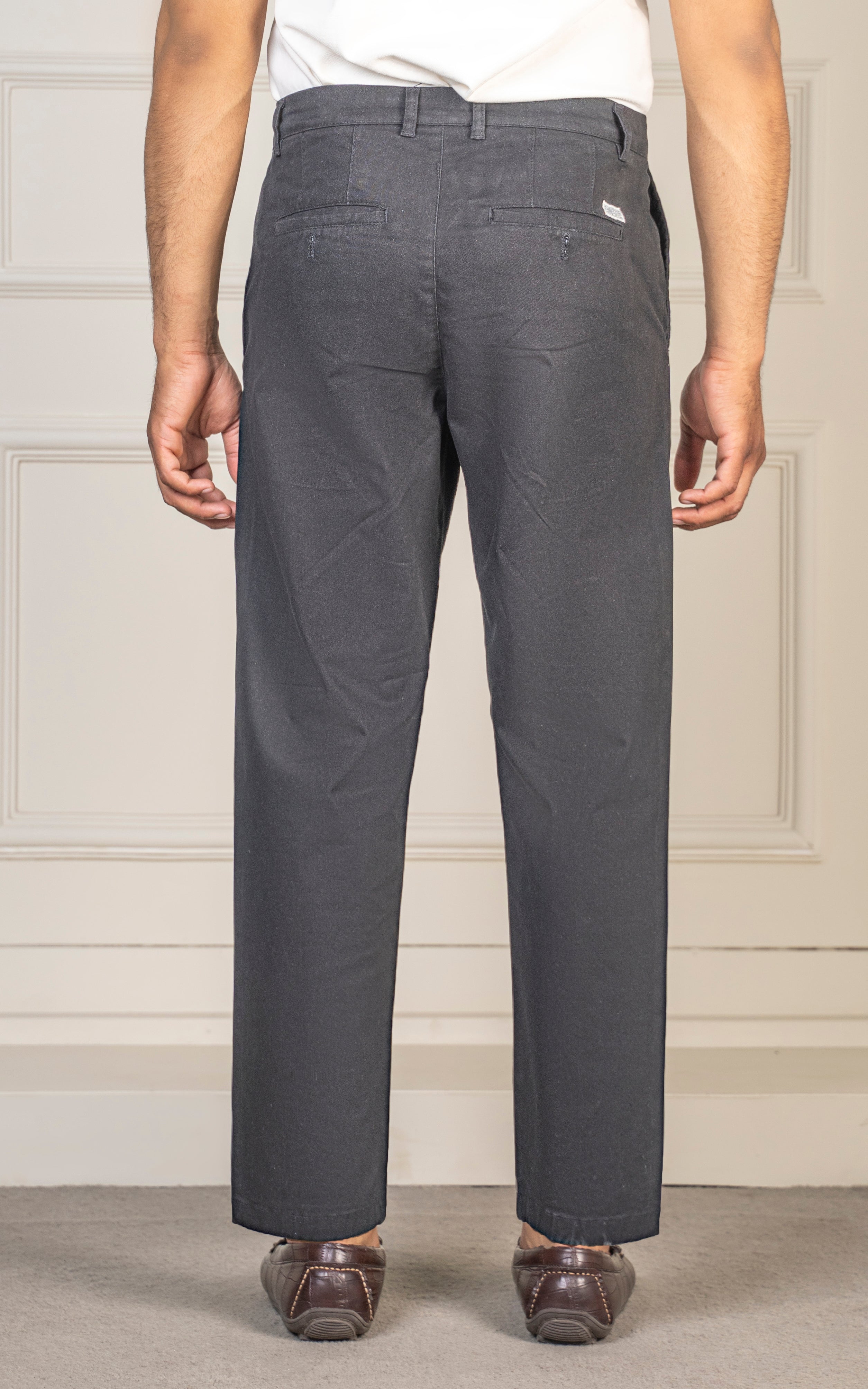 TWILL LOOSE FIT PANT BLACK