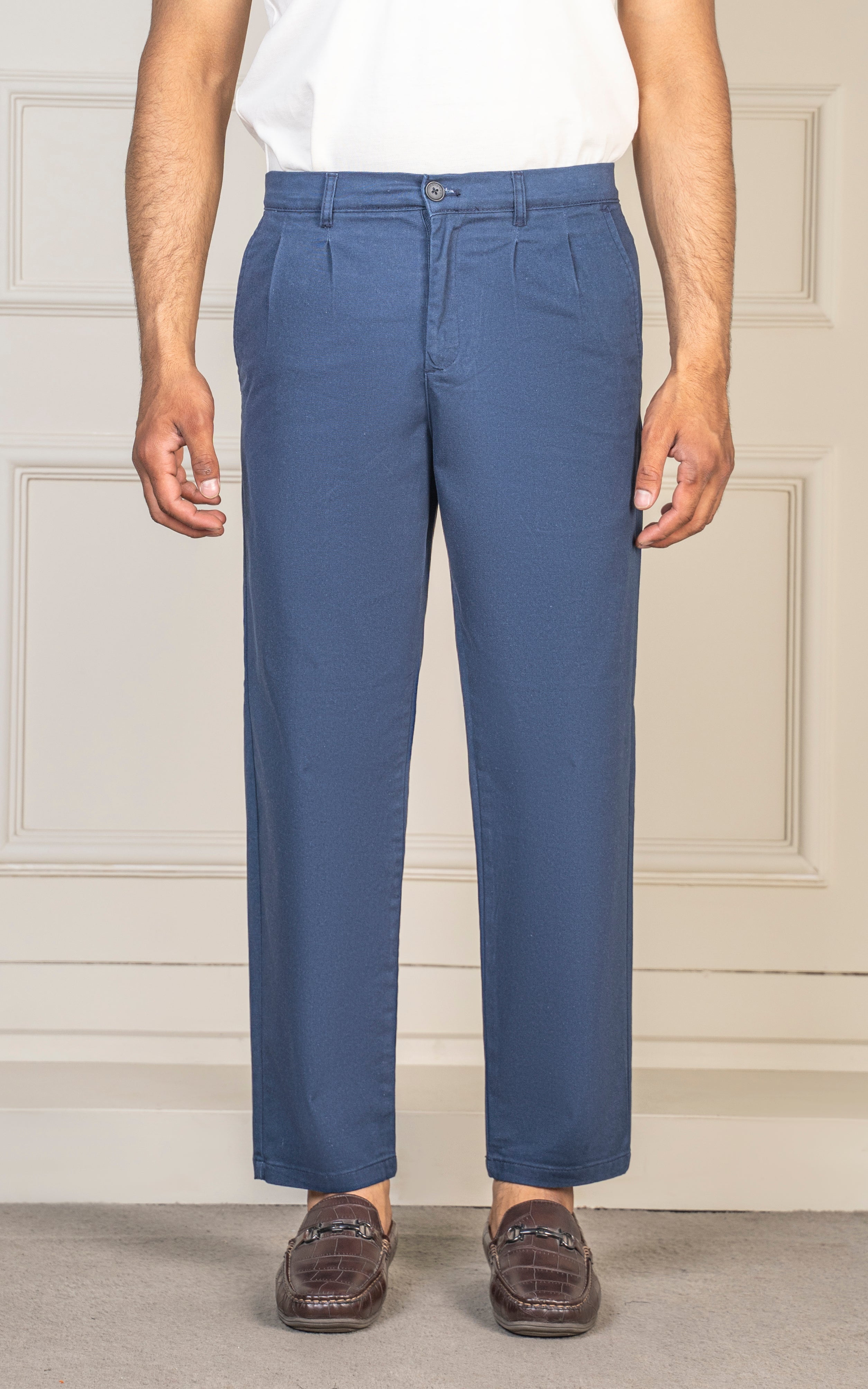 TWILL LOOSE FIT PANT NAVY