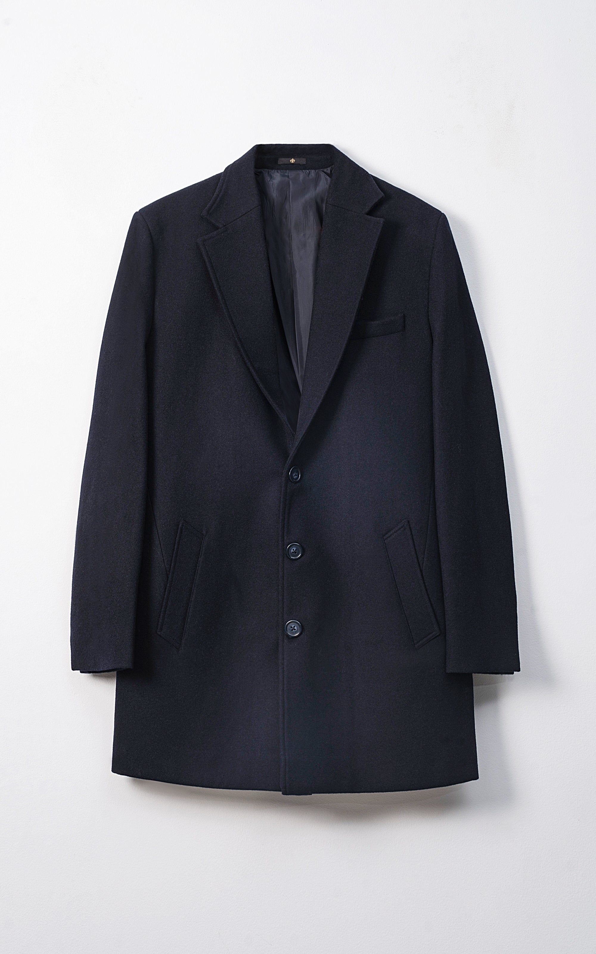 REFINED CLASSIC LONG COAT NAVY