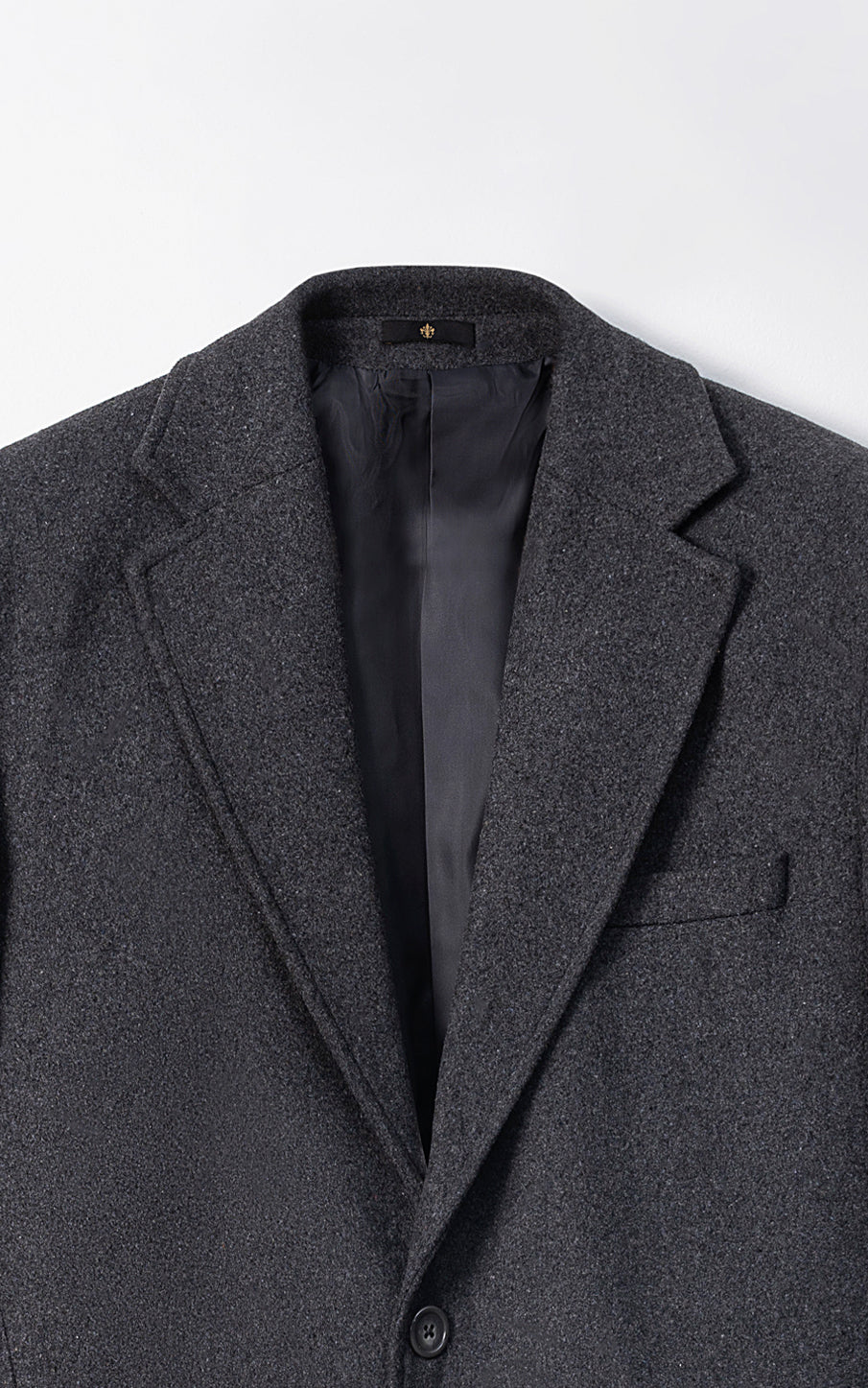 REFINED CLASSIC LONG COAT DARK GREY
