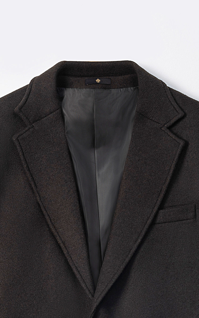 REFINED CLASSIC LONG COAT OLIVE