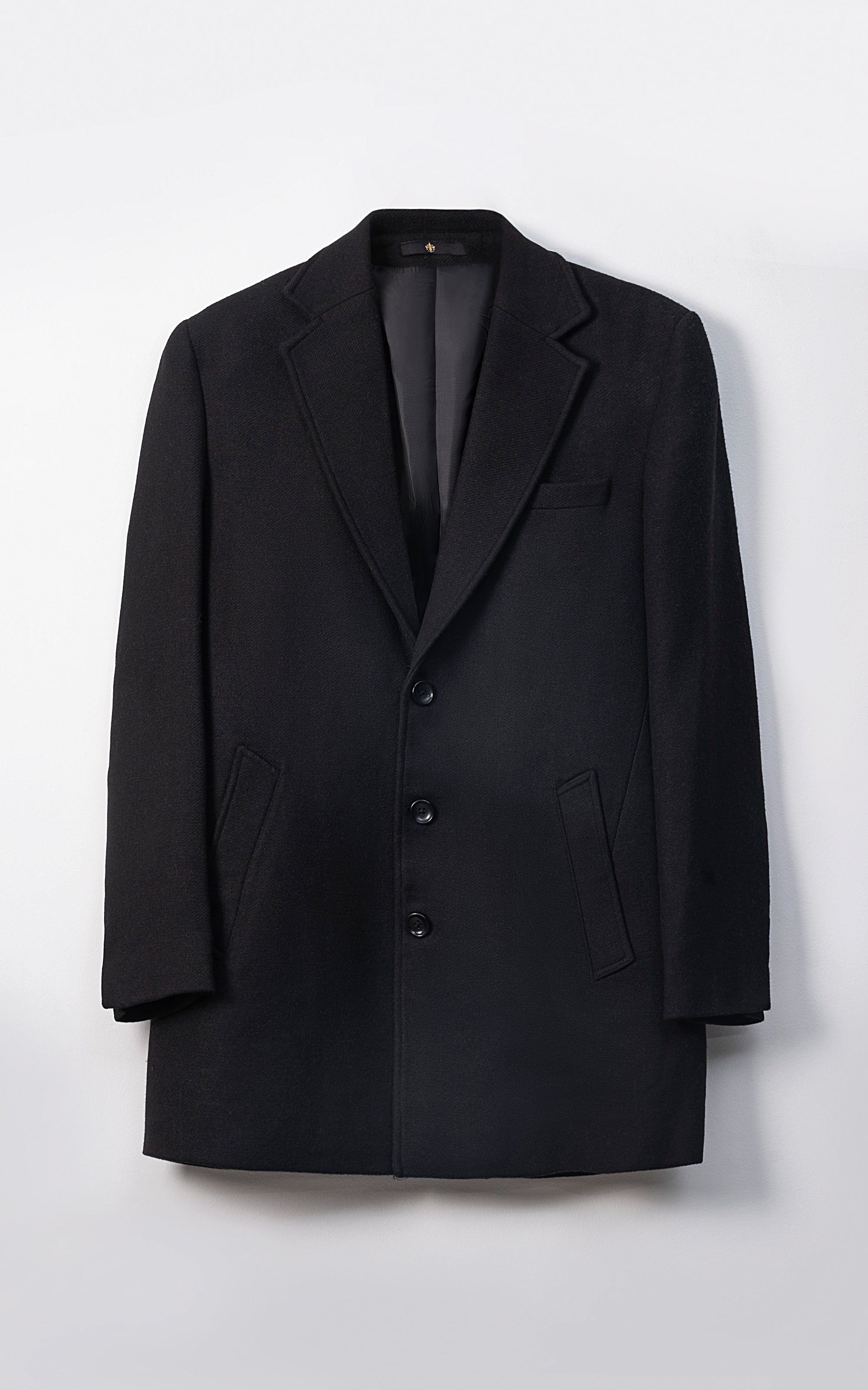 REFINED CLASSIC LONG COAT BLACK