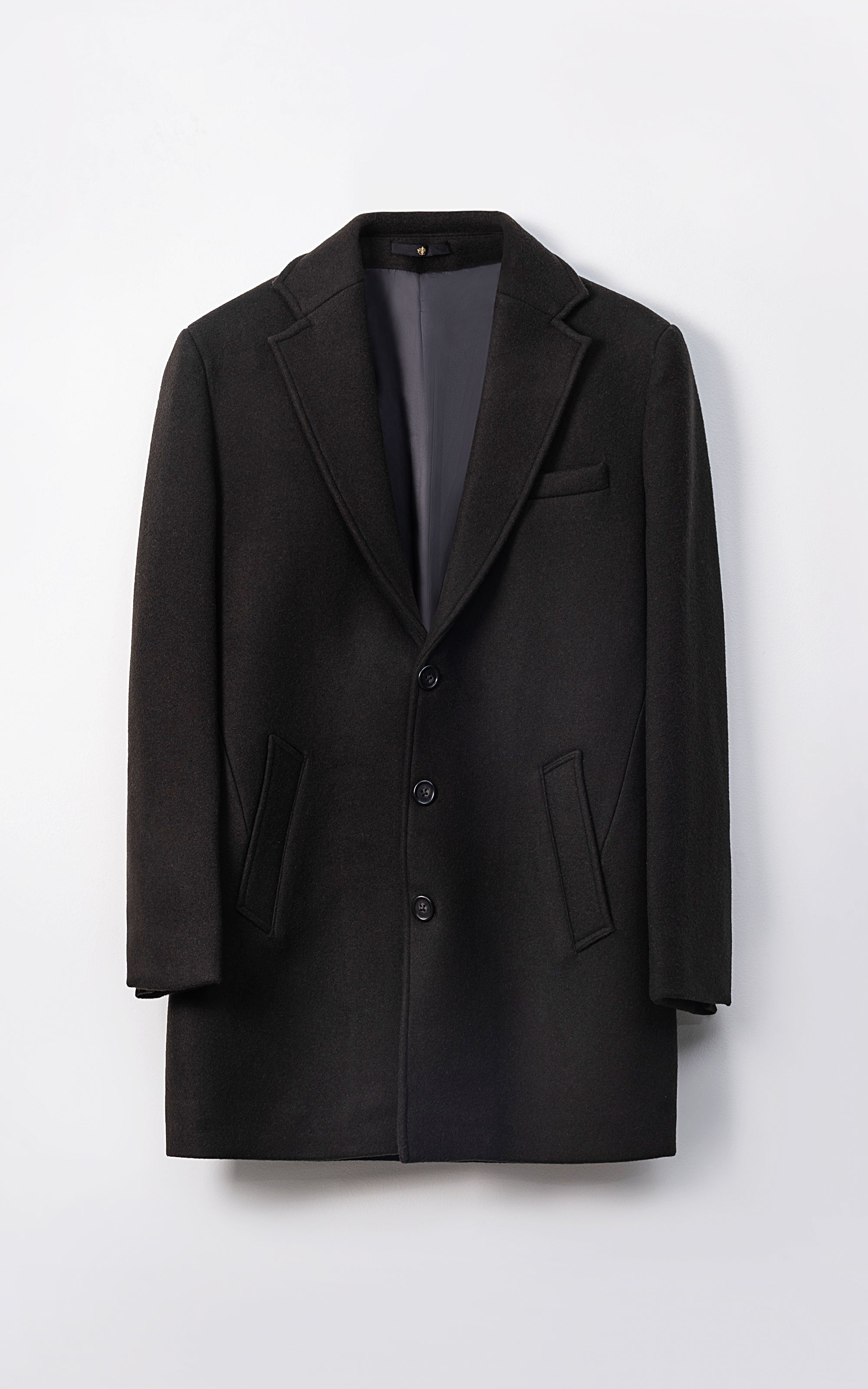 REFINED CLASSIC LONG COAT OLIVE