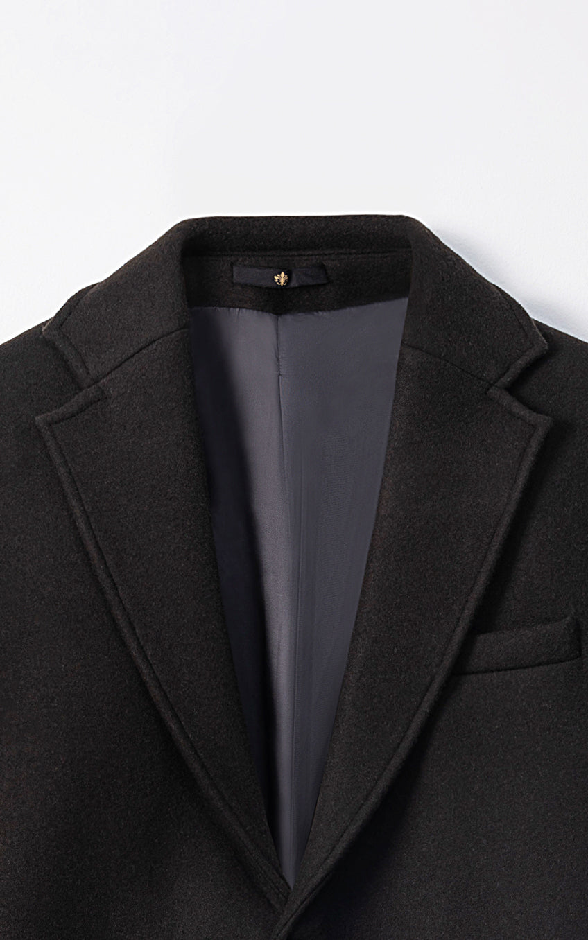 REFINED CLASSIC LONG COAT OLIVE
