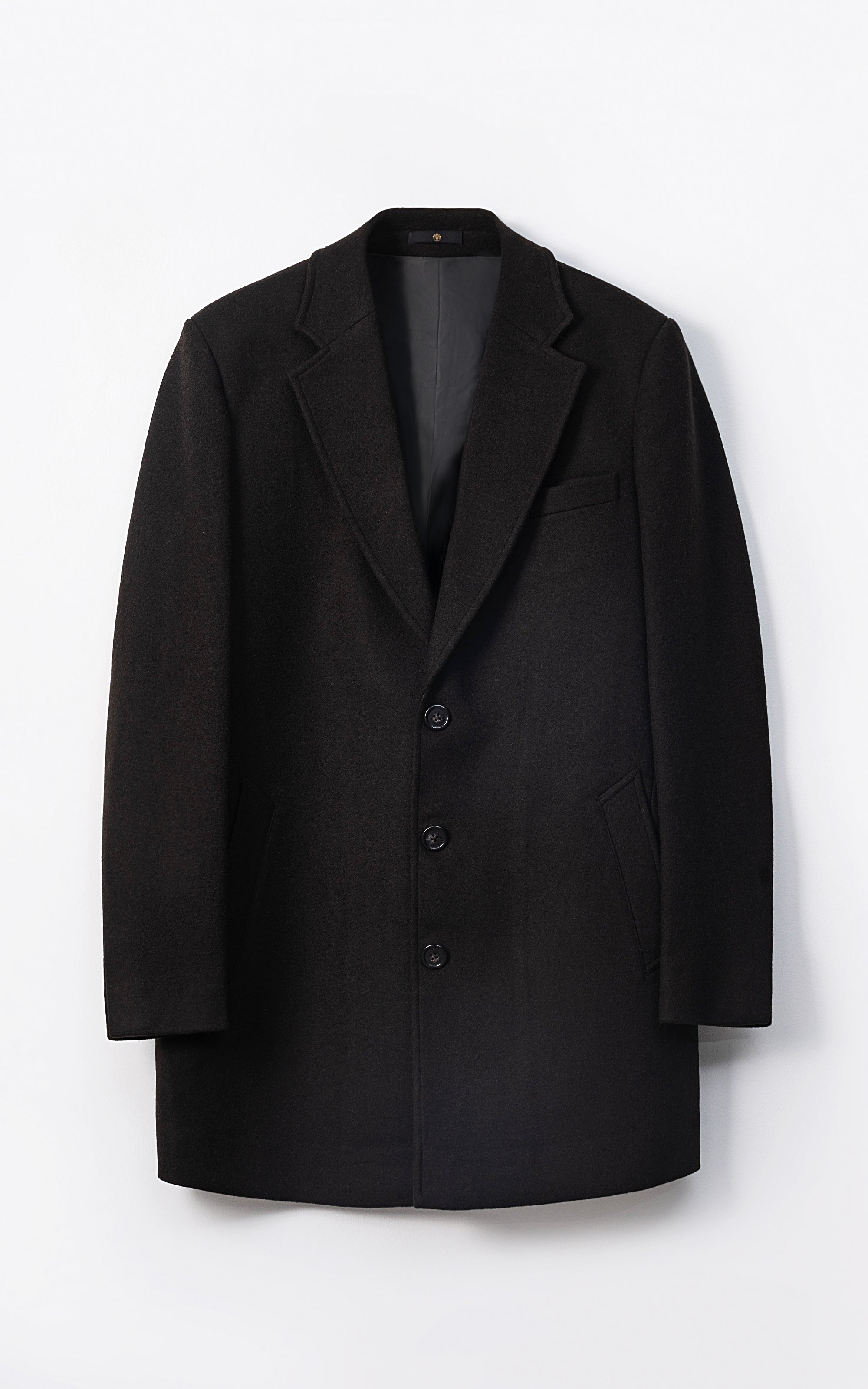 REFINED CLASSIC LONG COAT BLACK