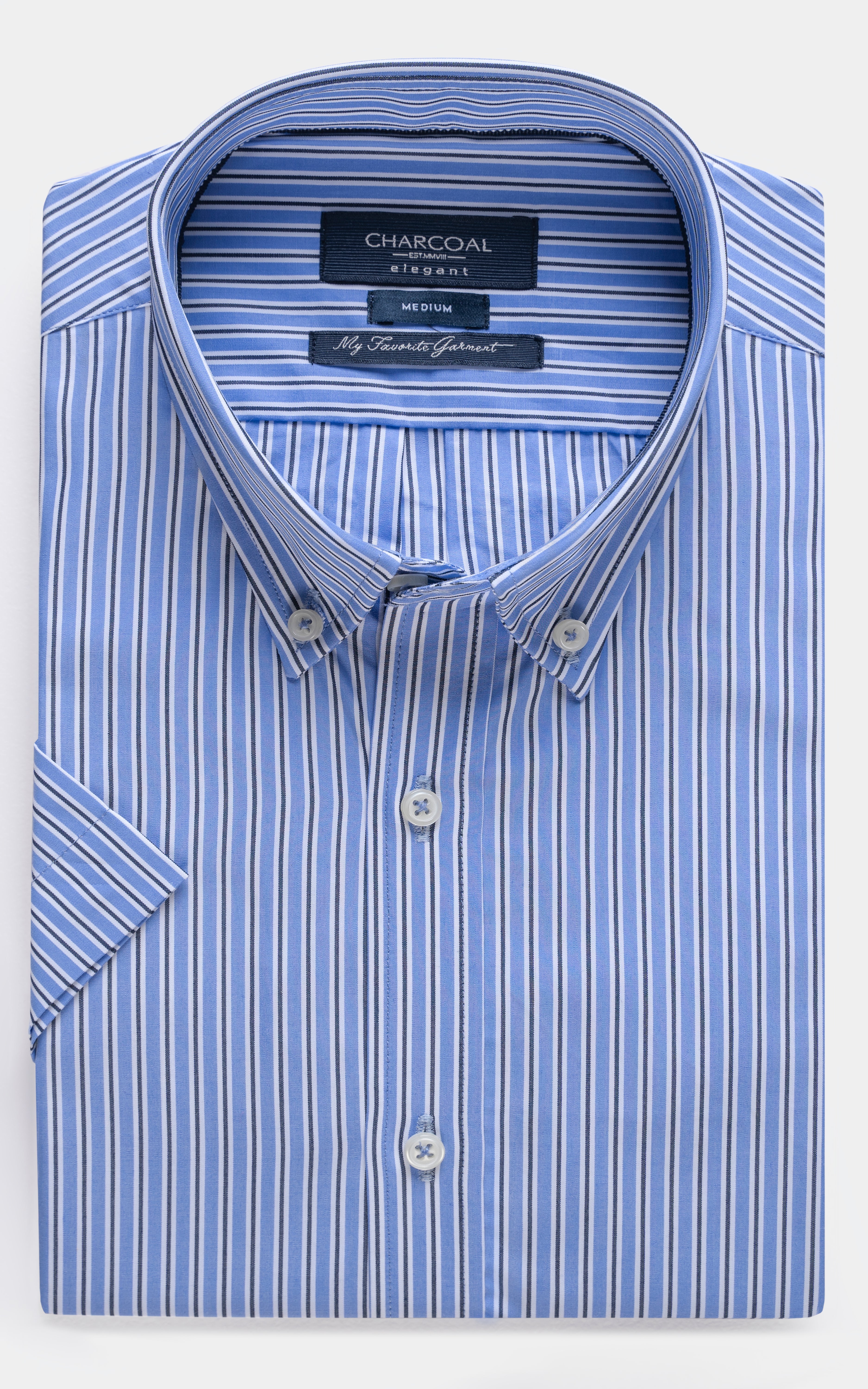 STRIPPED RELAXED FIT SHIRT BLUE STRIPE