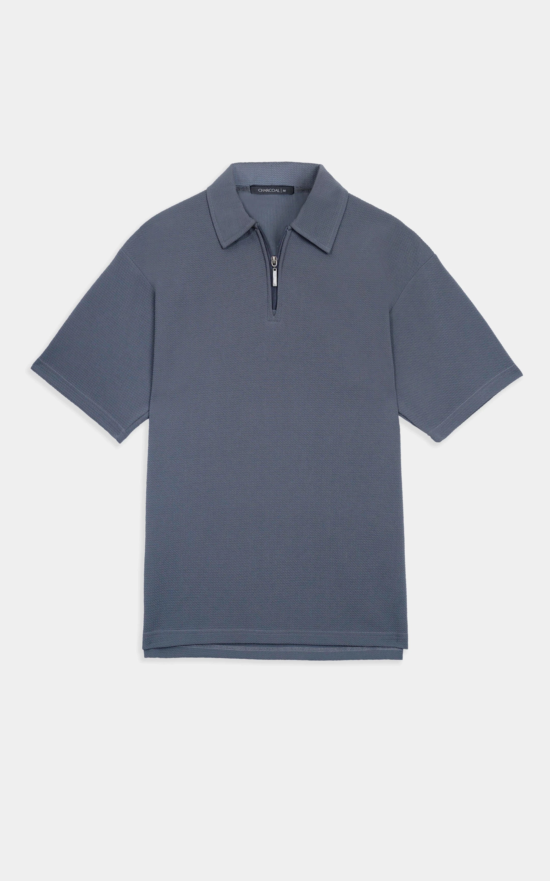 OVERSIZE POLO SHIRT GREY