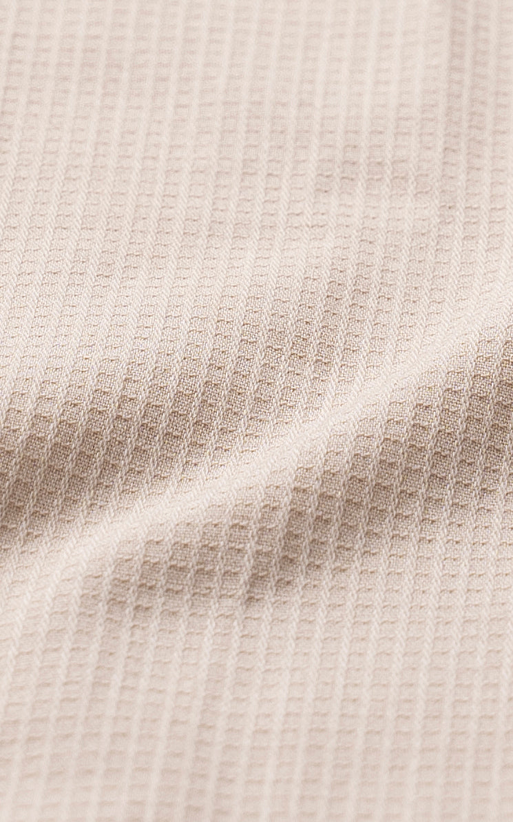 BUTTON DOWN COLLAR SMART SHIRT BEIGE