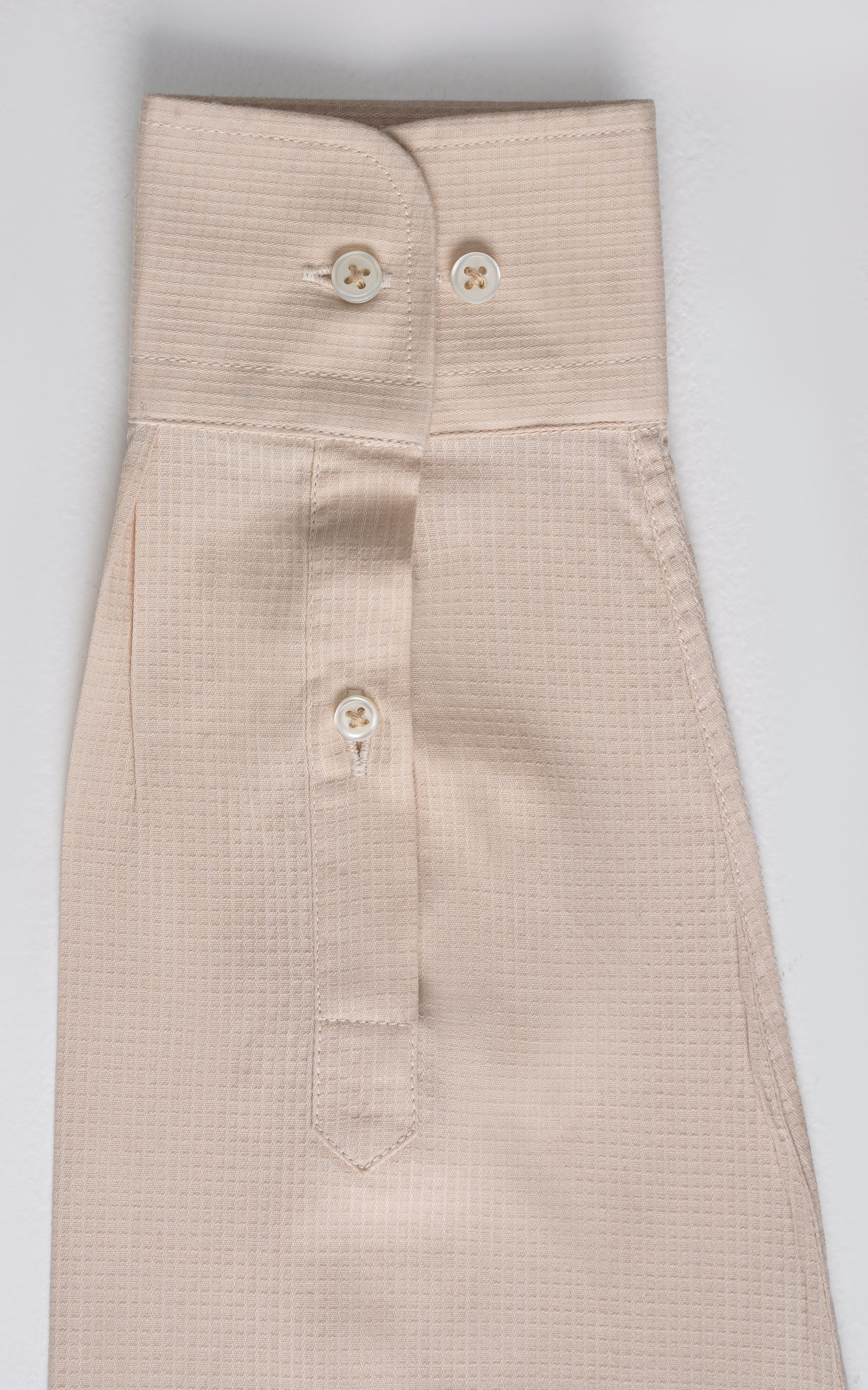 BUTTON DOWN COLLAR SMART SHIRT BEIGE