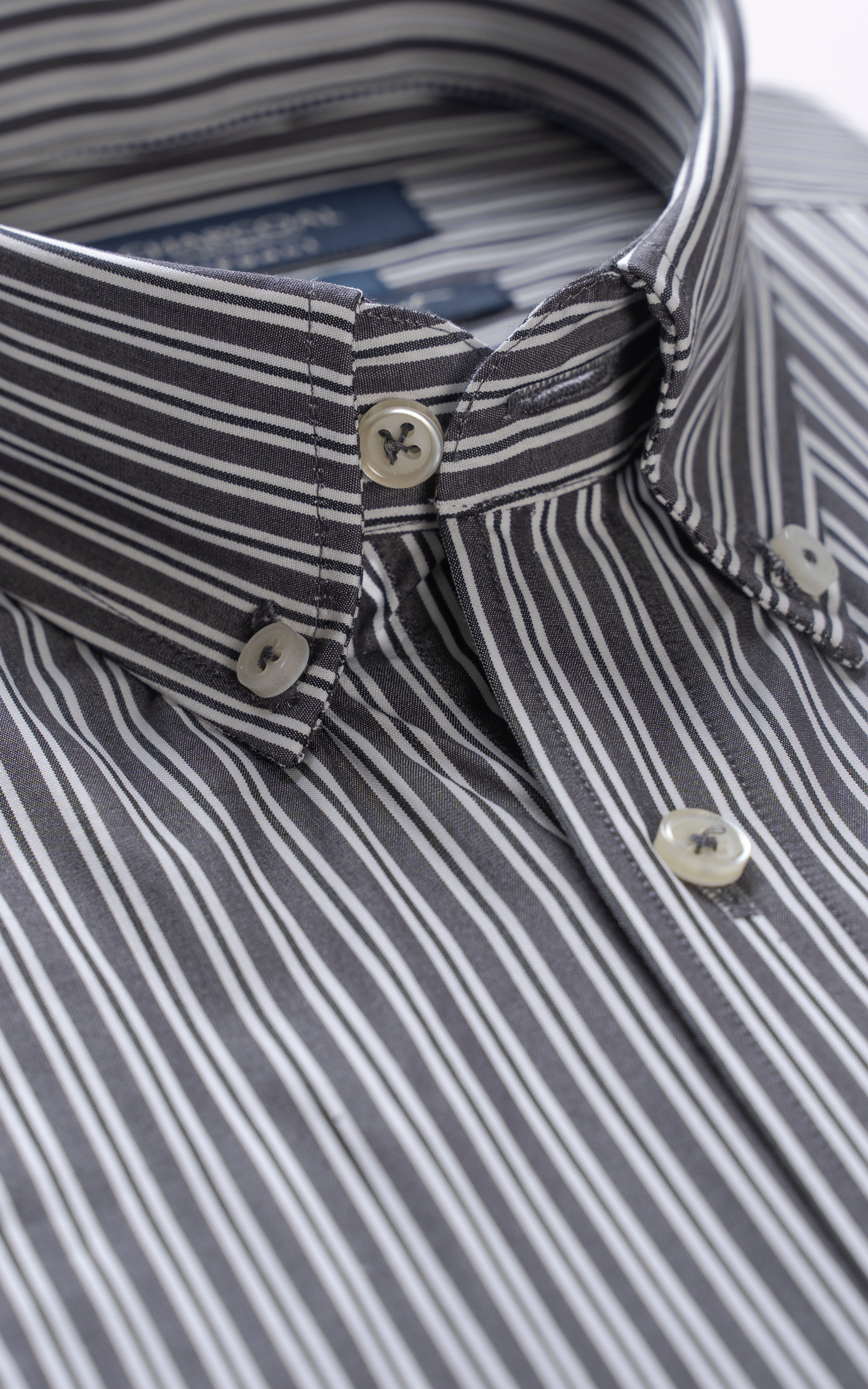 STRIPPED RELAXED FIT SHIRT GREY STRIPE