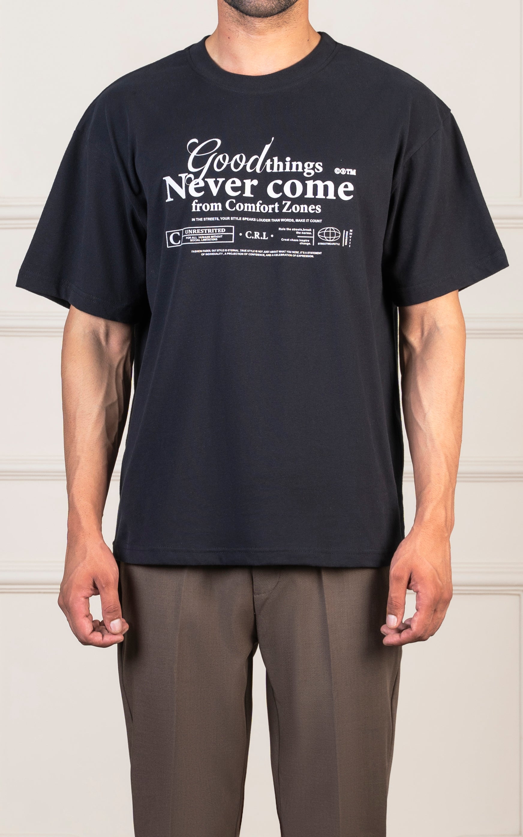 OVERSIZED GRAPHIC T-SHIRT BLACK