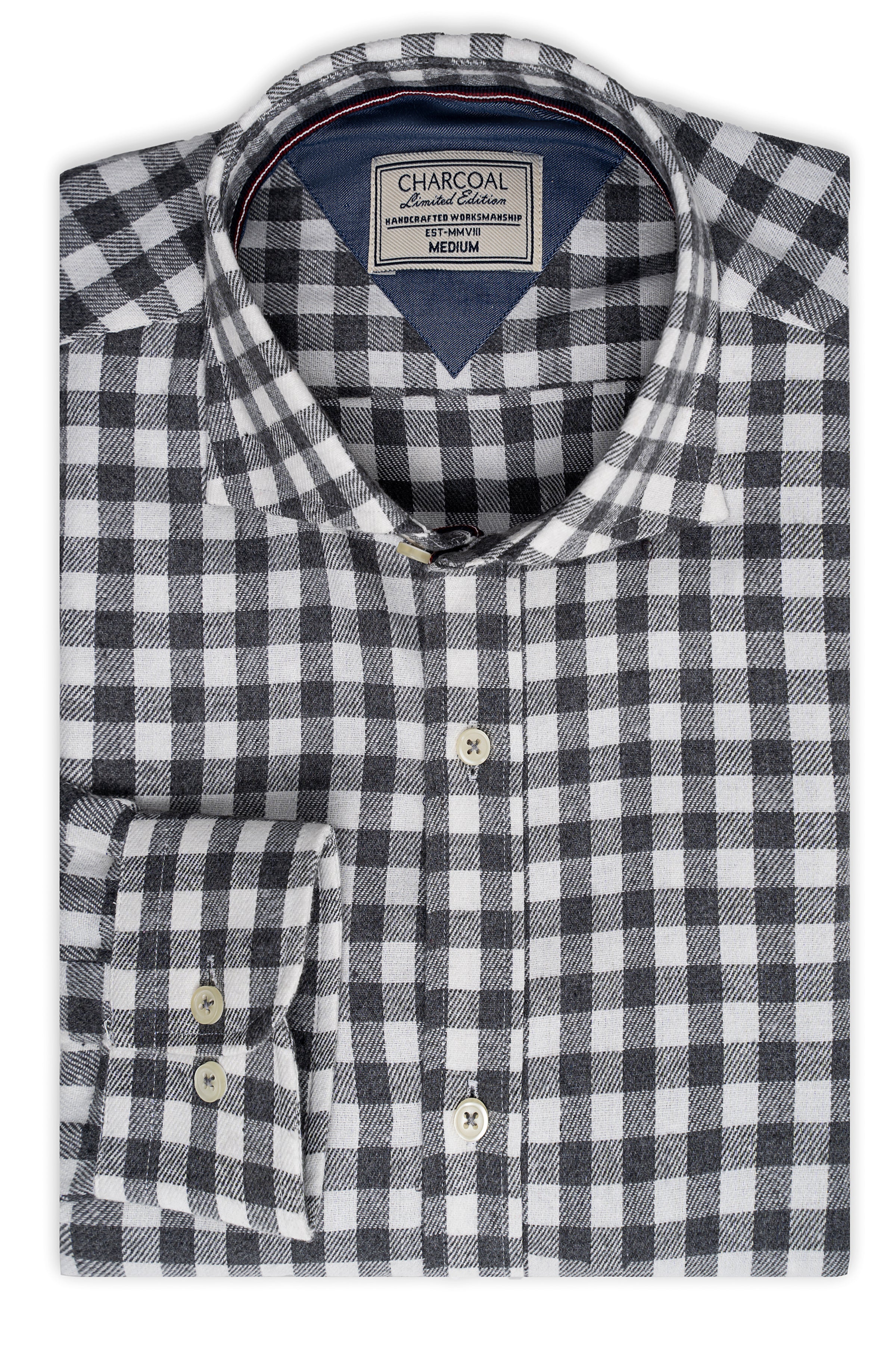 LIMITED EDITION SHIRT GREY WHITE CHECK