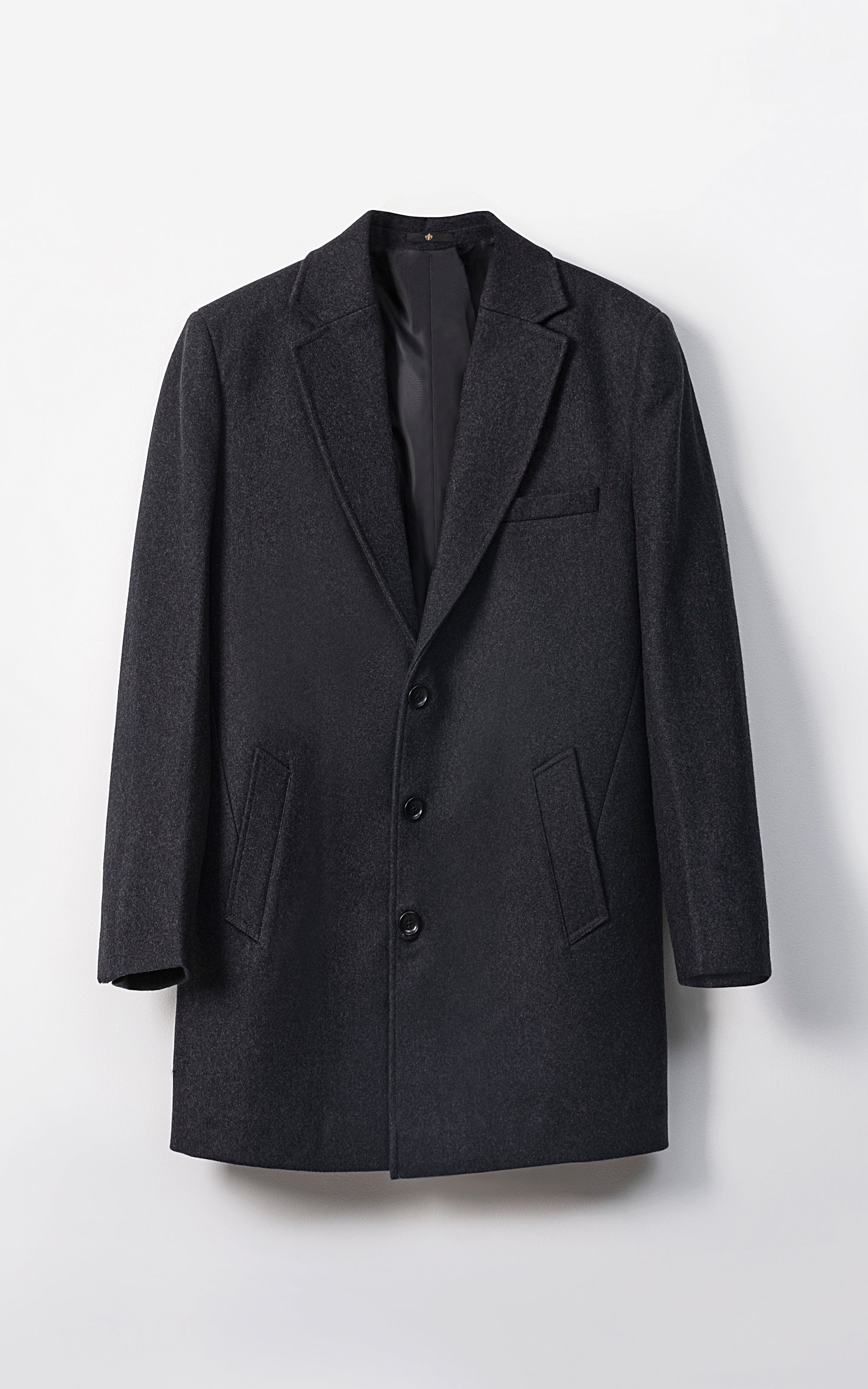 REFINED CLASSIC LONG COAT CHARCOAL