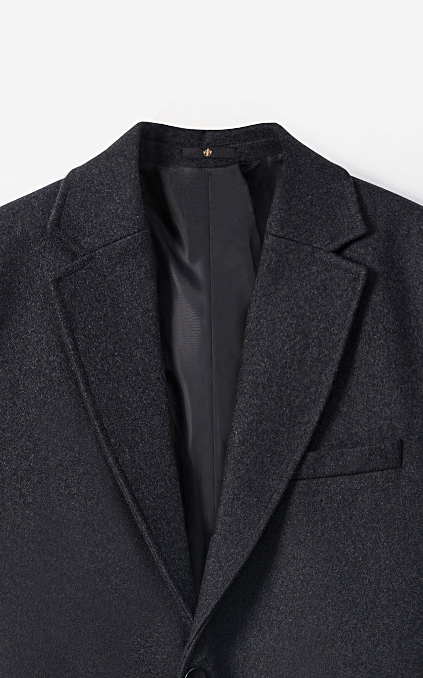 REFINED CLASSIC LONG COAT CHARCOAL