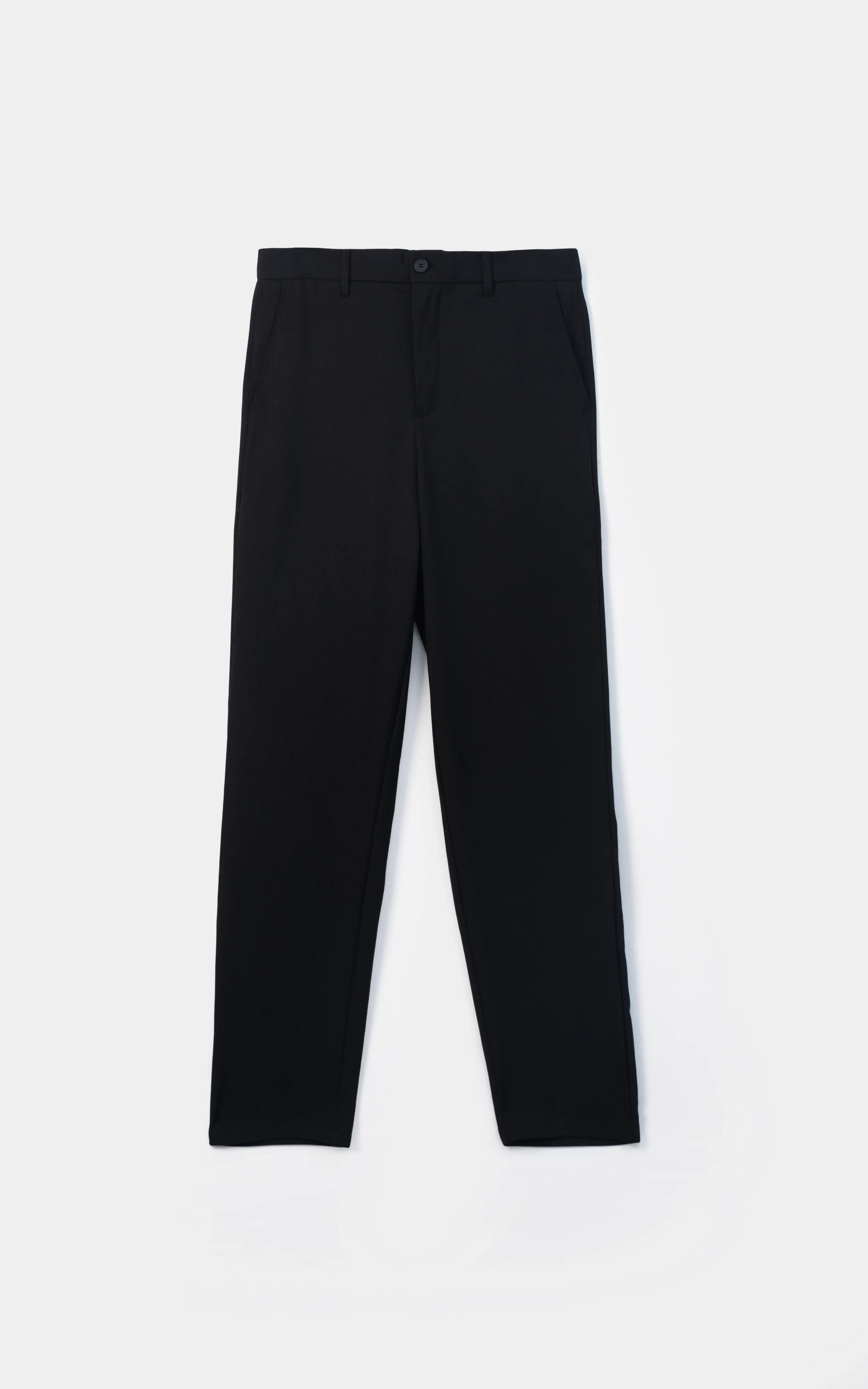 TEXTURED SMART FIT PANT BLACK