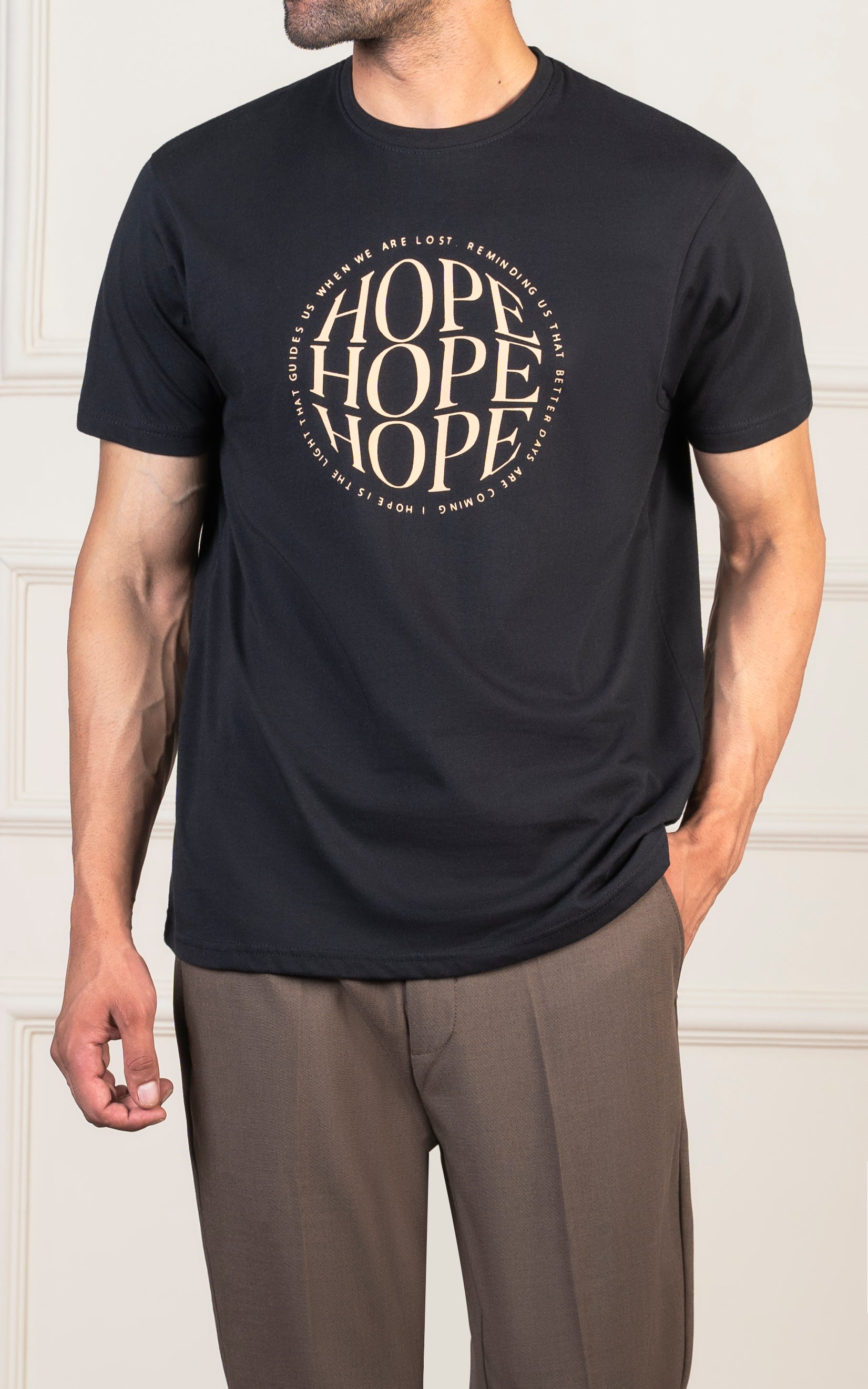 REGULAR FIT GRAPHIC T-SHIRT BLACK