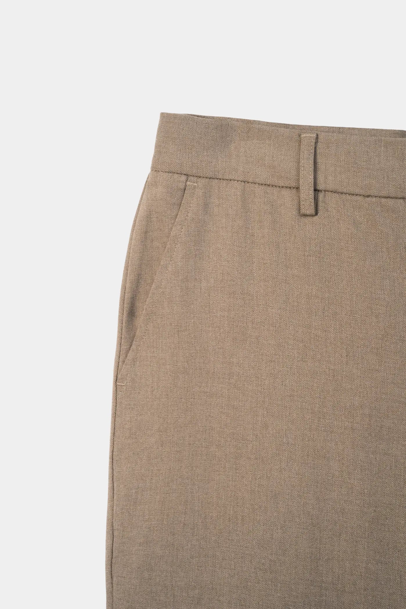 TEXTURED SMART FIT PANT KHAKI