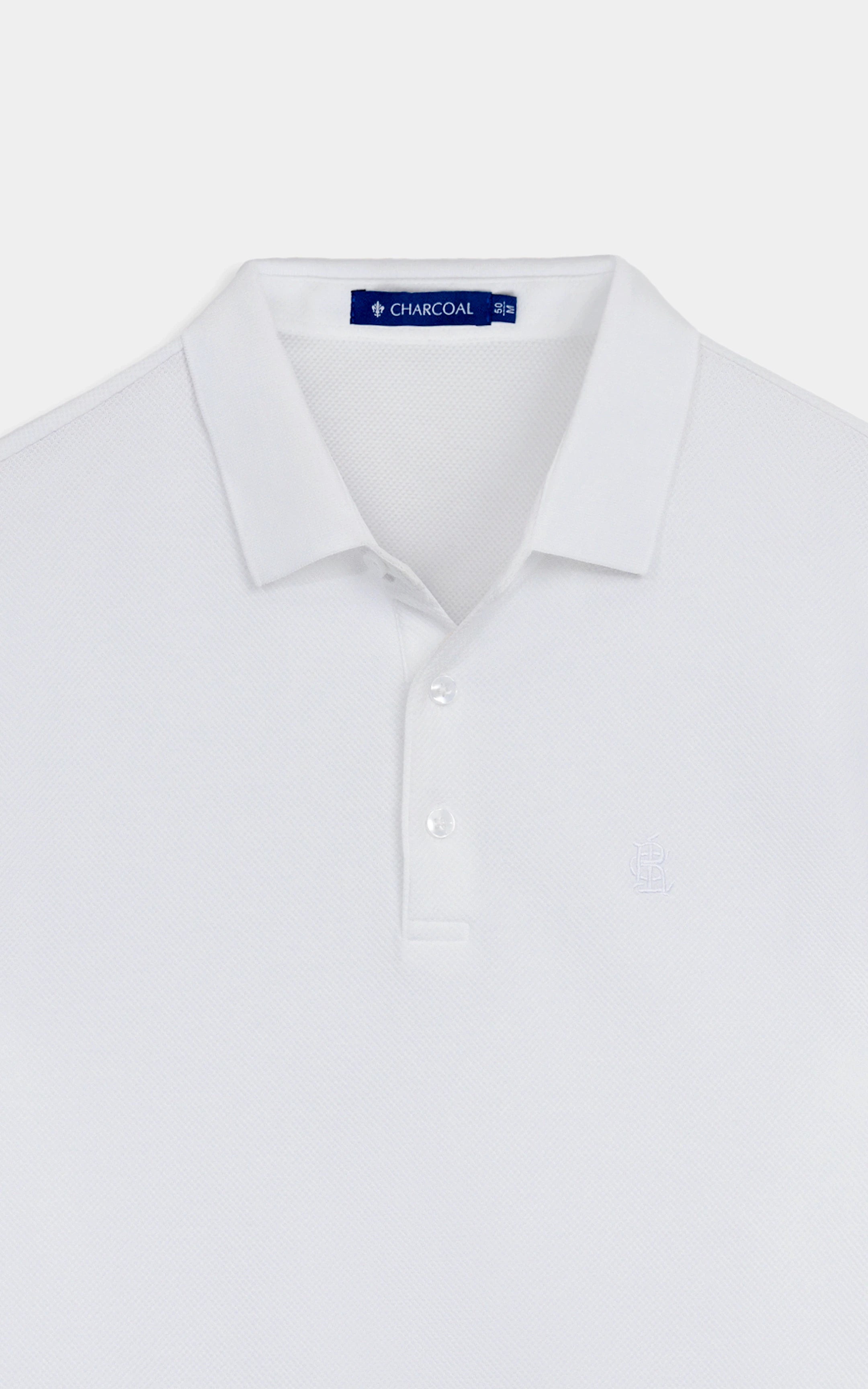 SMART FIT CLASSIC PREMIUM STRIPED POLO SHIRT WHITE
