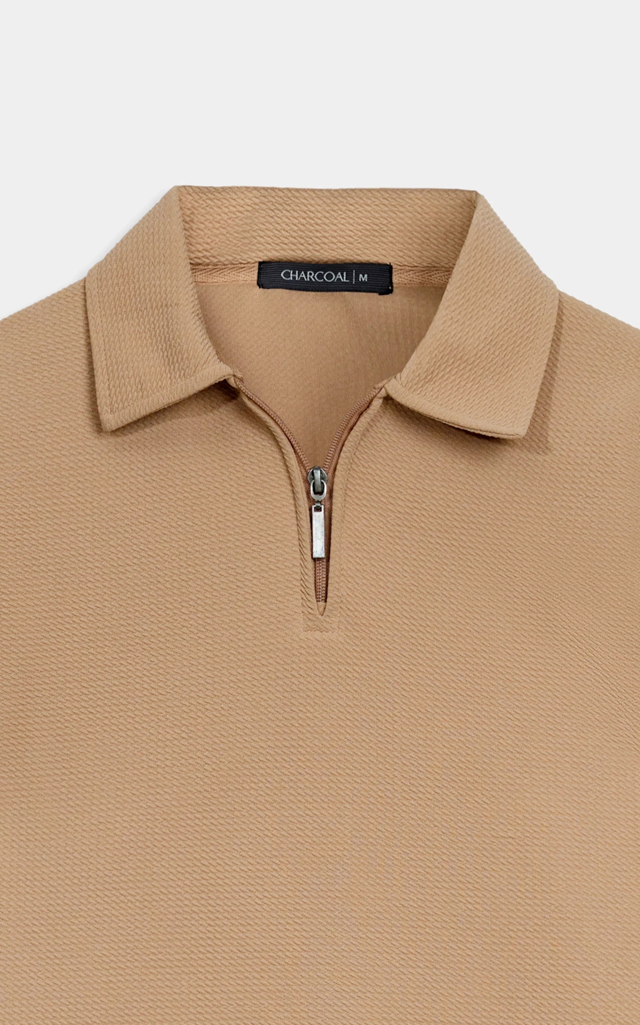 OVERSIZE POLO SHIRT BEIGE