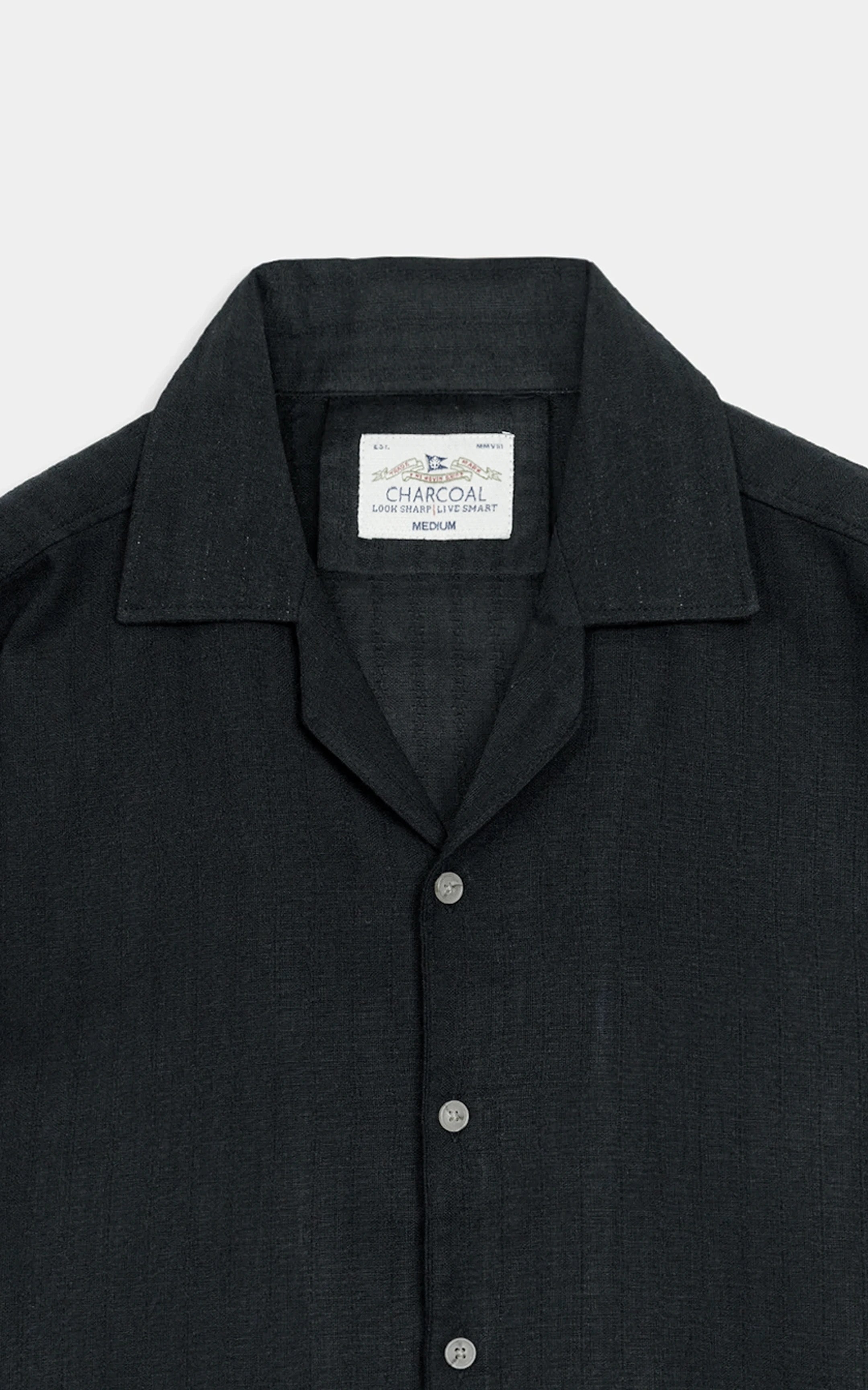 CASUAL SHIRT RELAXED FIT BLACK