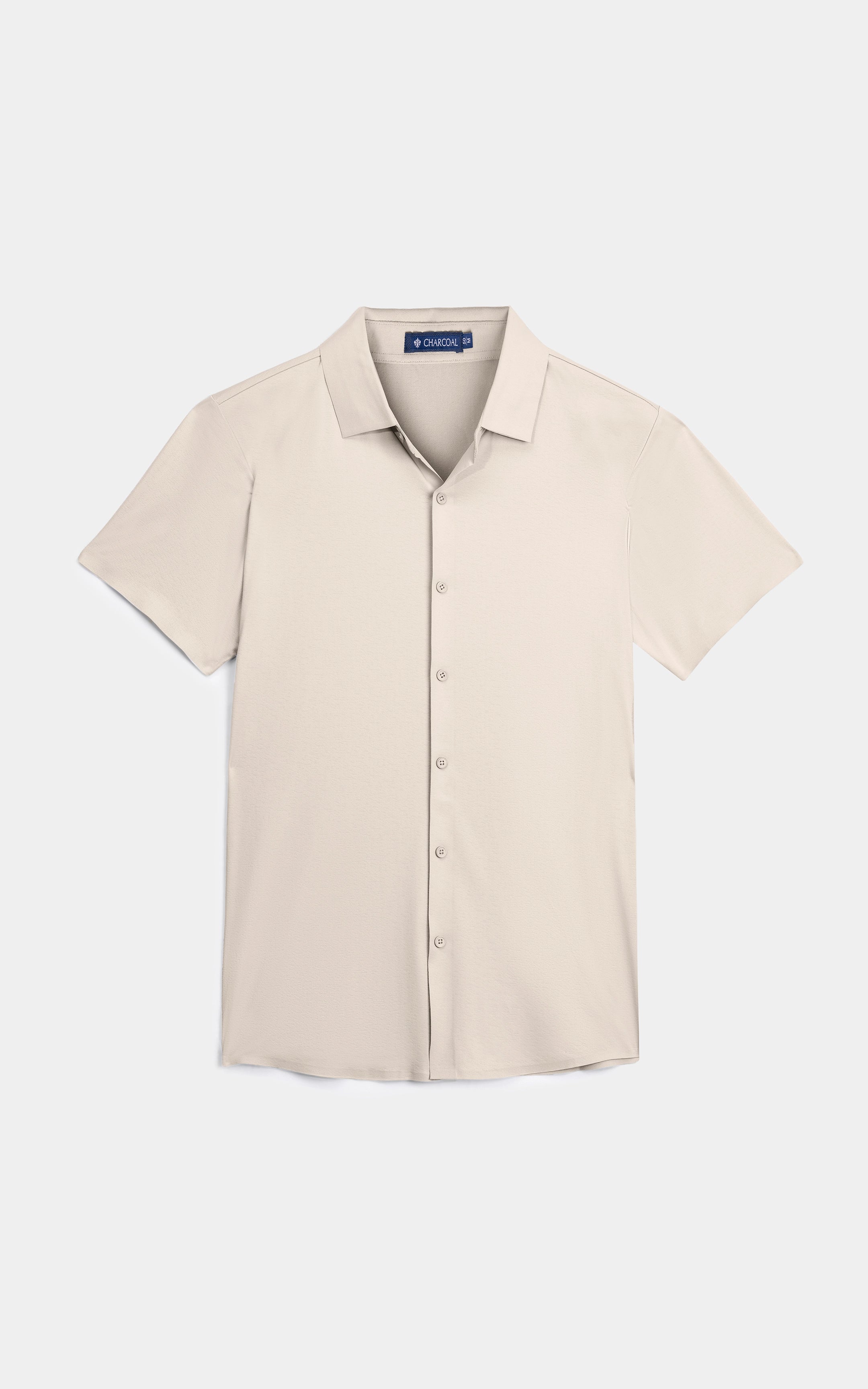 PREMIUM NYLON CASUAL SHIRT BEIGE