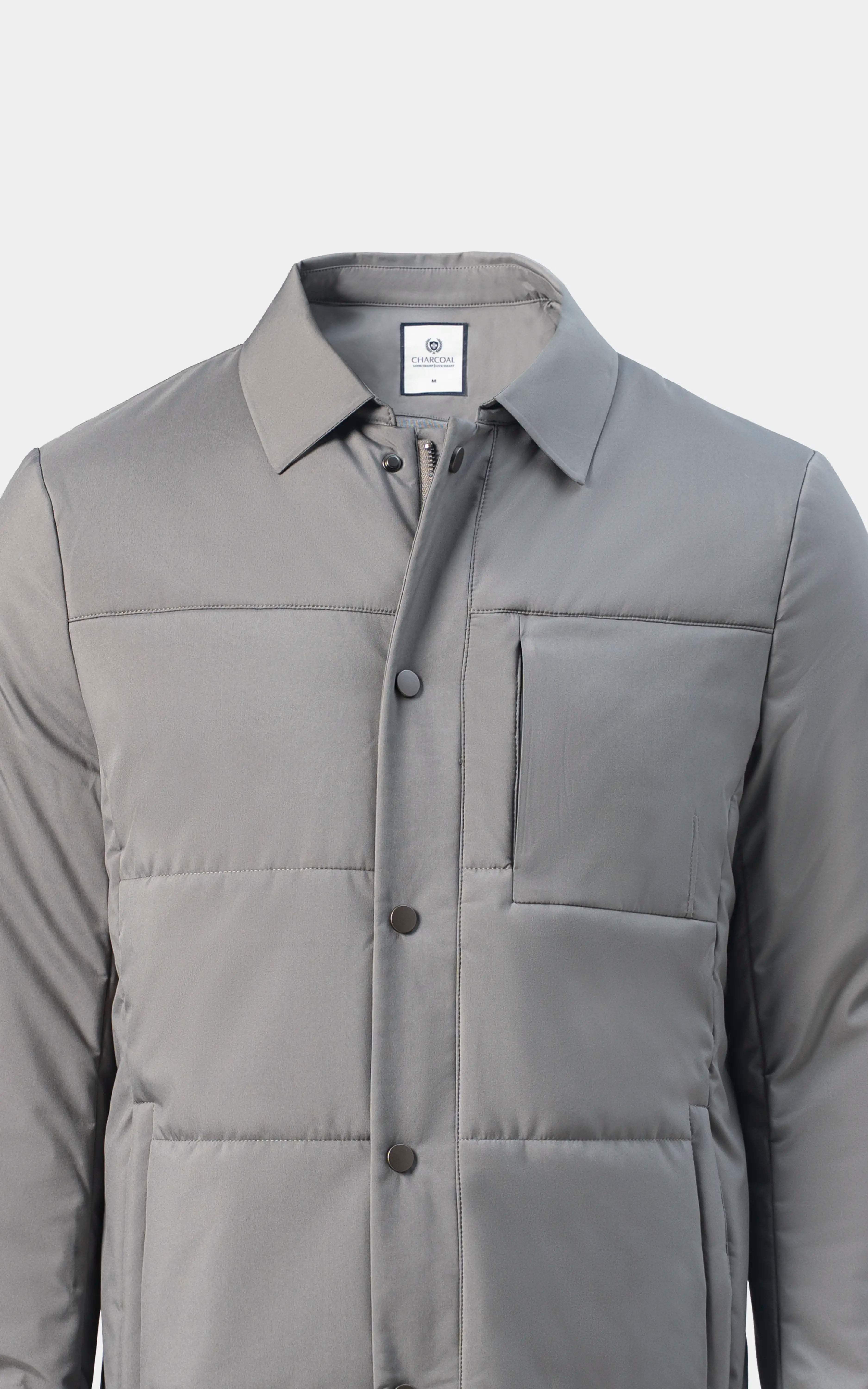 Lightweight Quilted Jacket Grey