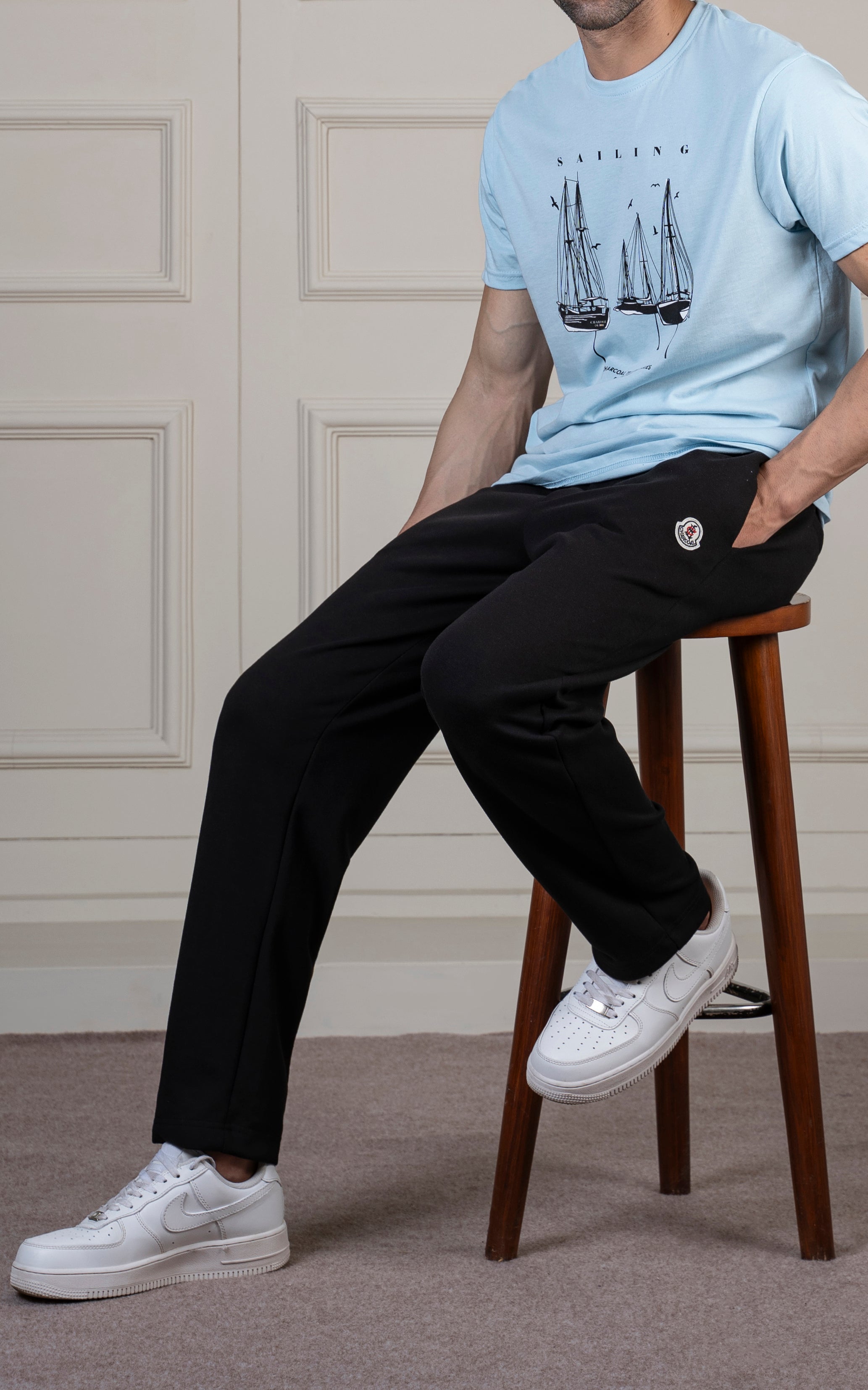 SMART FIT INTERLOCK JOGGER TROUSER BLACK
