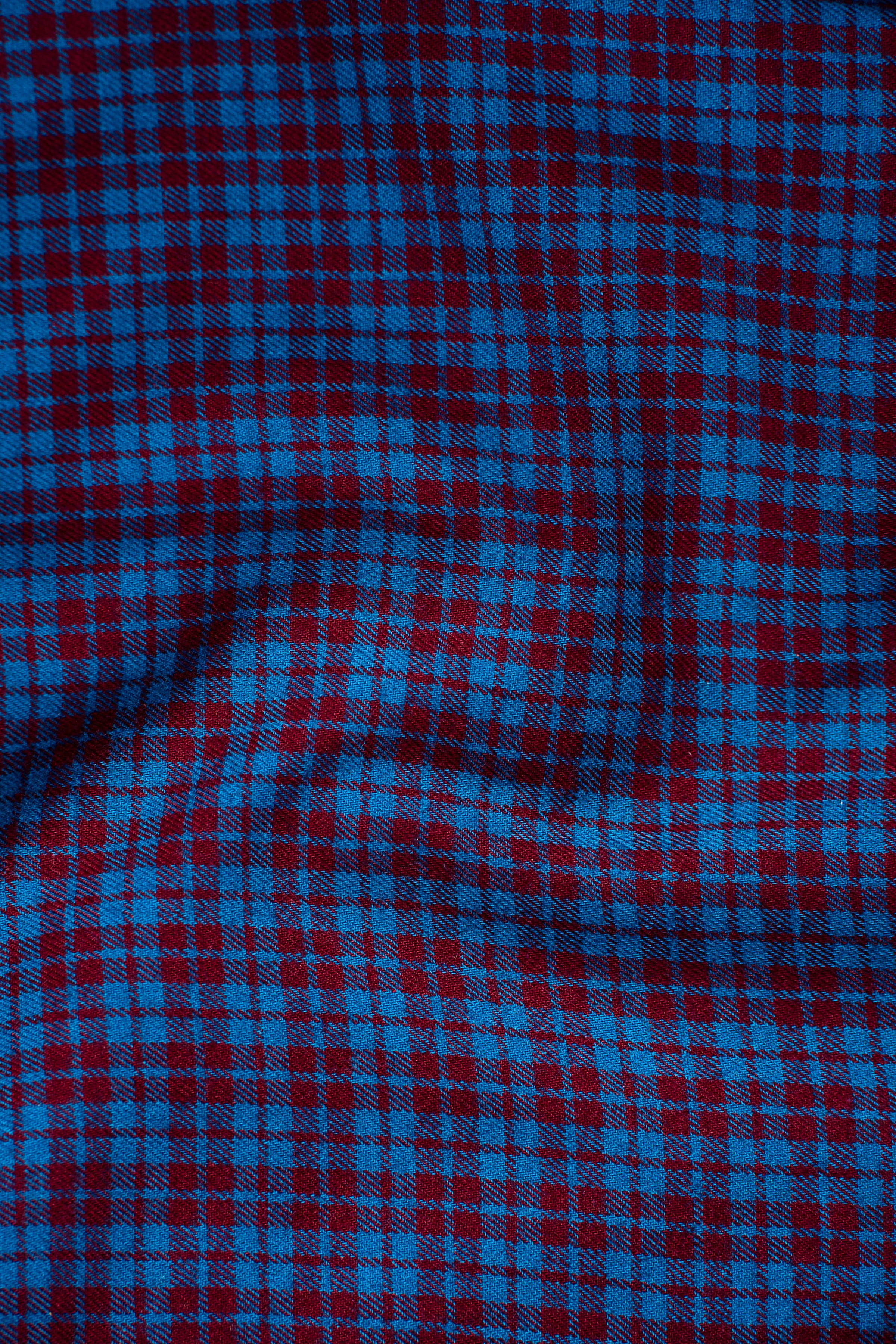 LIMITED EDITION SHIRT MAROON BLUE CHECK