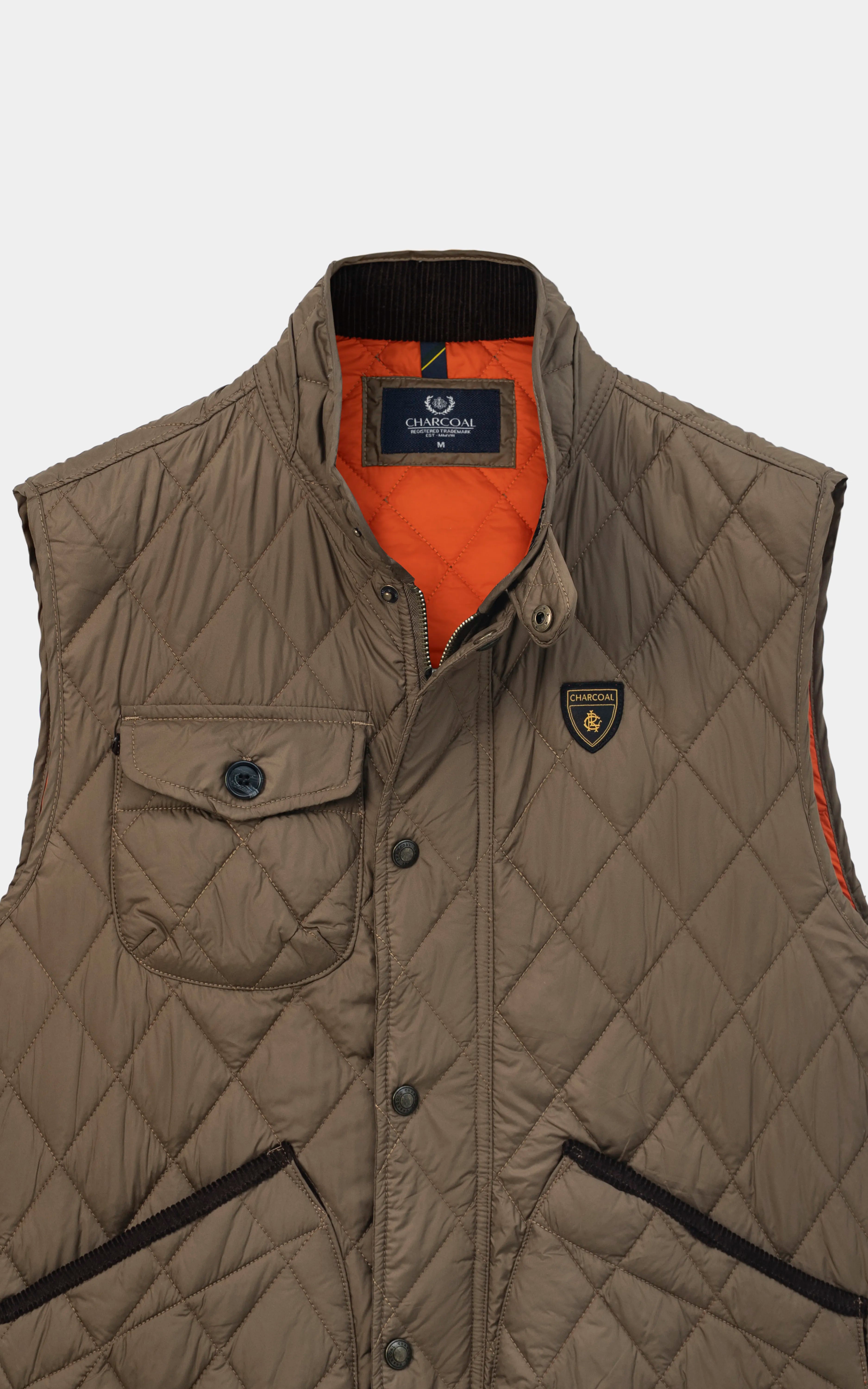 SMART FIT LIGHTWEIGHT SLEEVELESS JACKET KHAKI