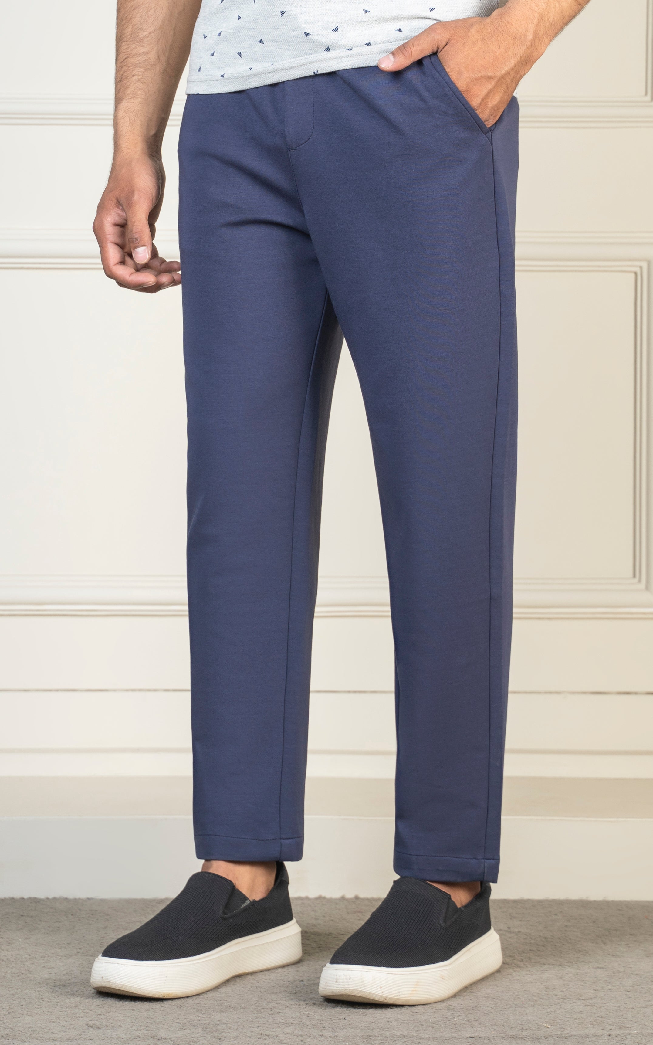 SMART FIT CASUAL TROUSER NAVY