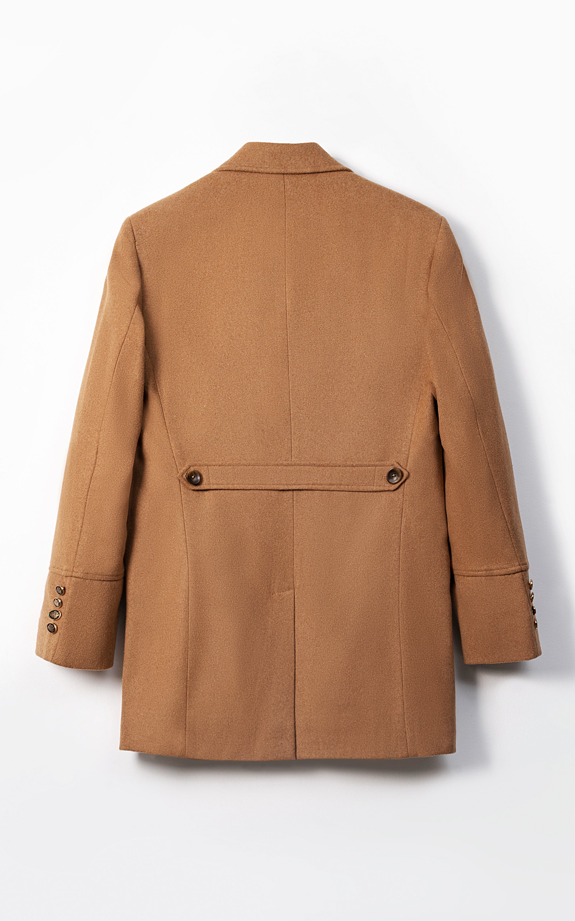 DOUBLE BREASTED LONG COAT MUSTARD