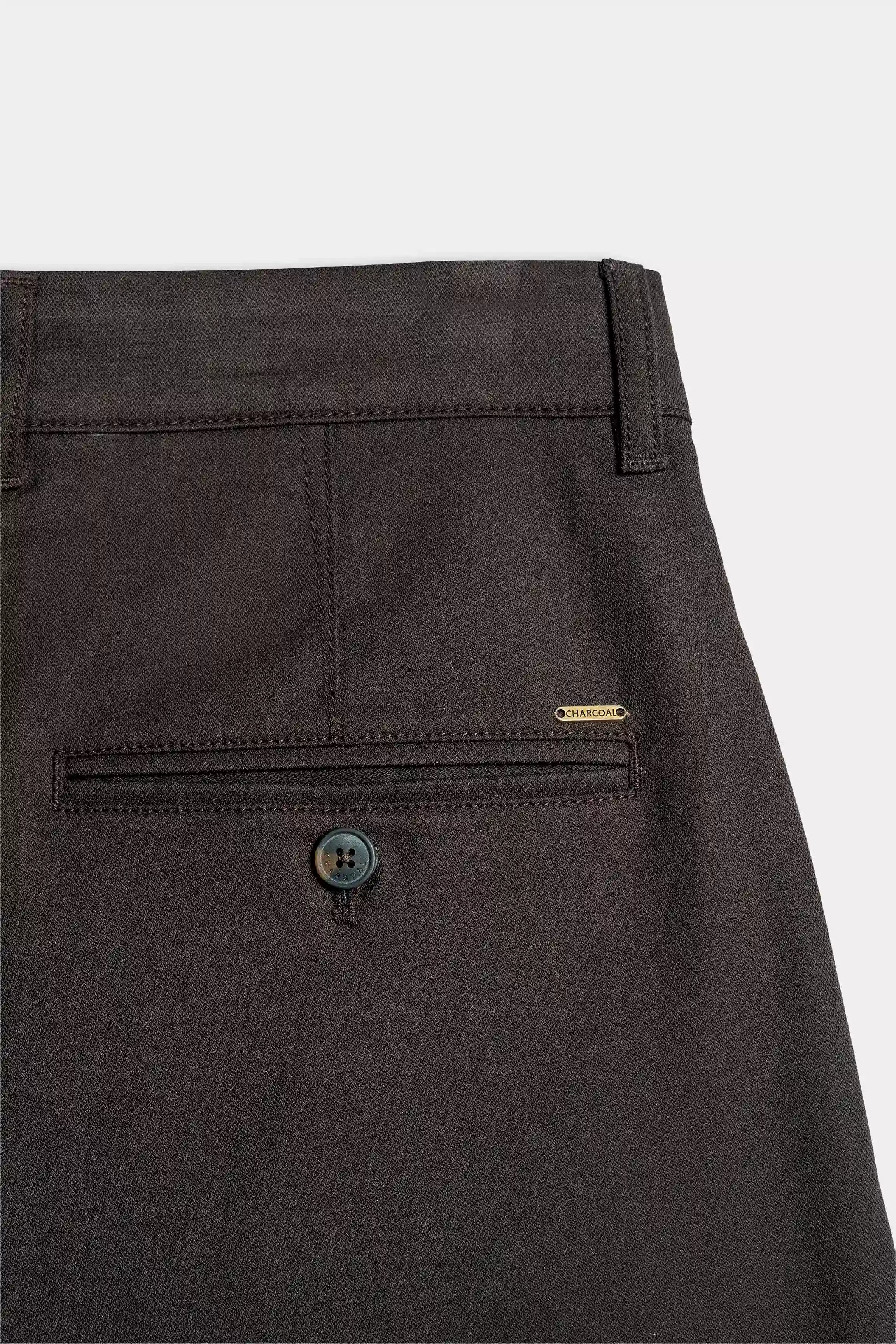 STRAIGHT FIT CROSS POCKET PANT DARK BROWN