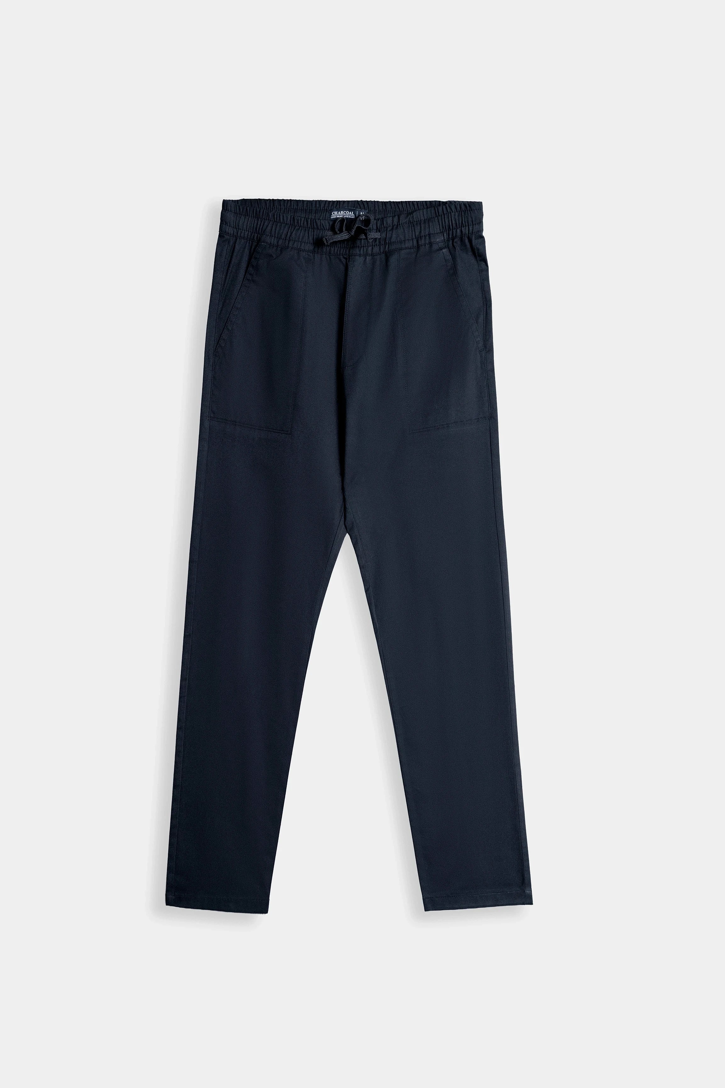 STRAIGHT FIT CASUAL TROUSER NAVY