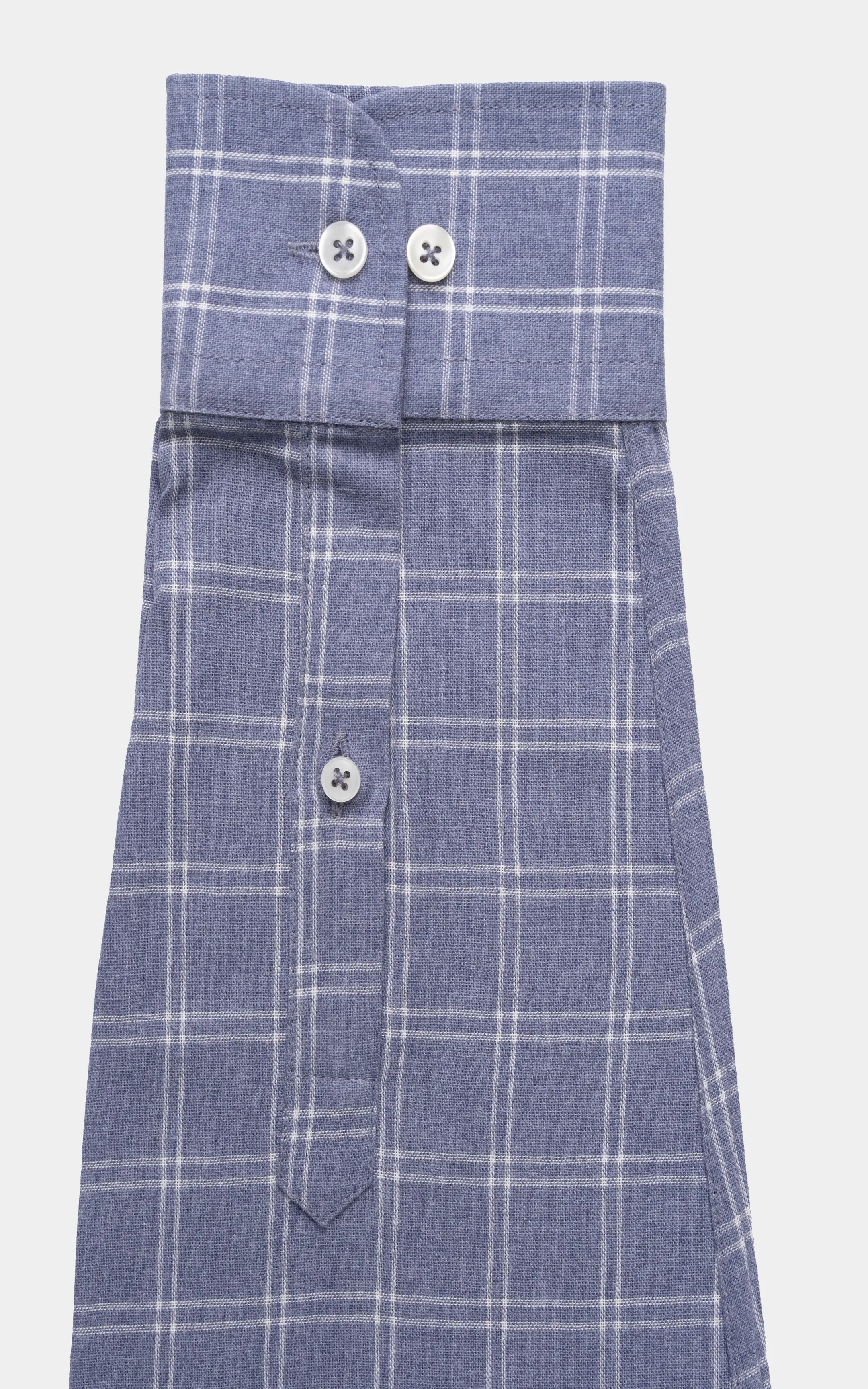 SMART FIT CHECKERED SHIRT SKY BLUE CHECK