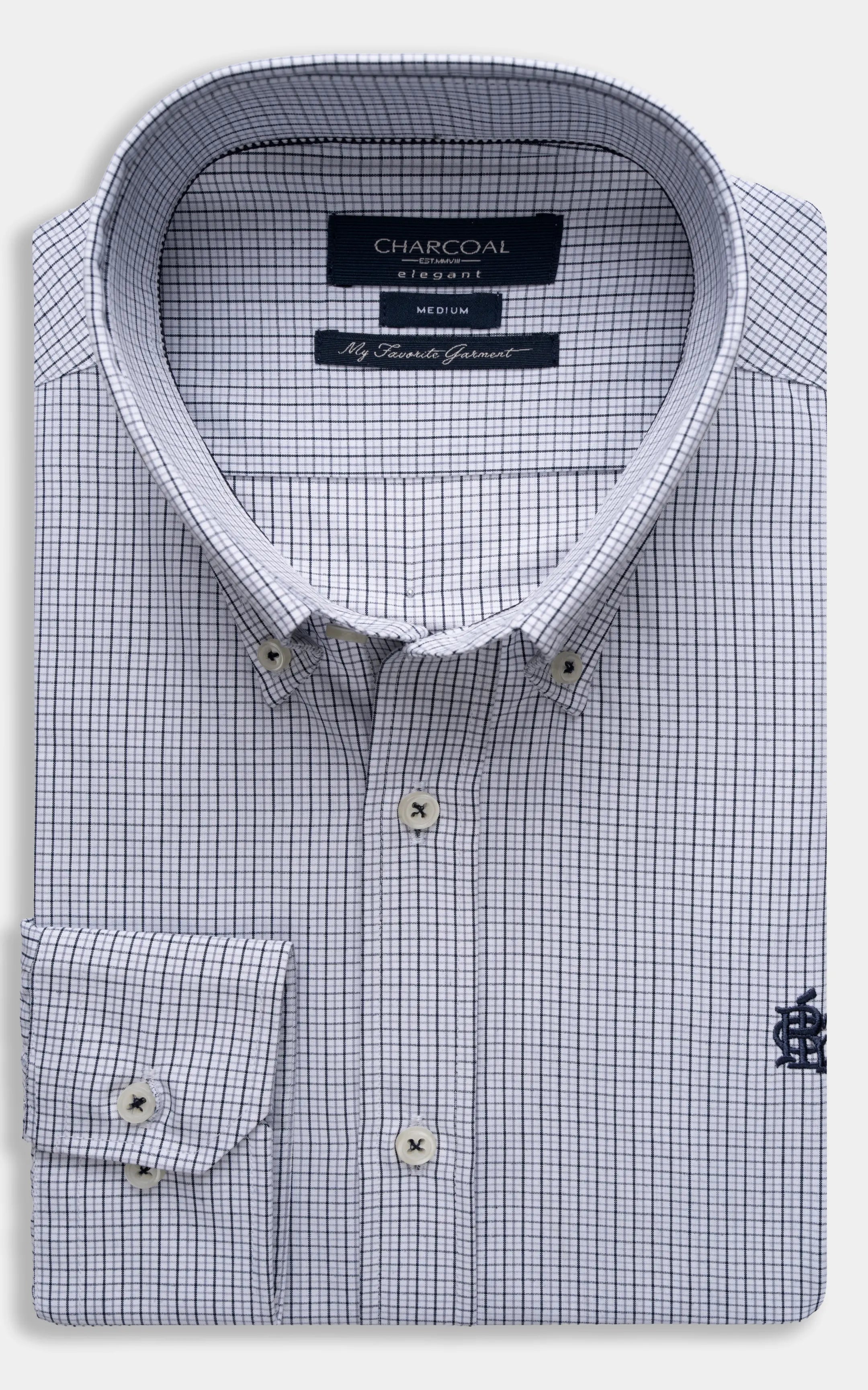 SMART FIT CHECKERED SHIRT GREY CHECK