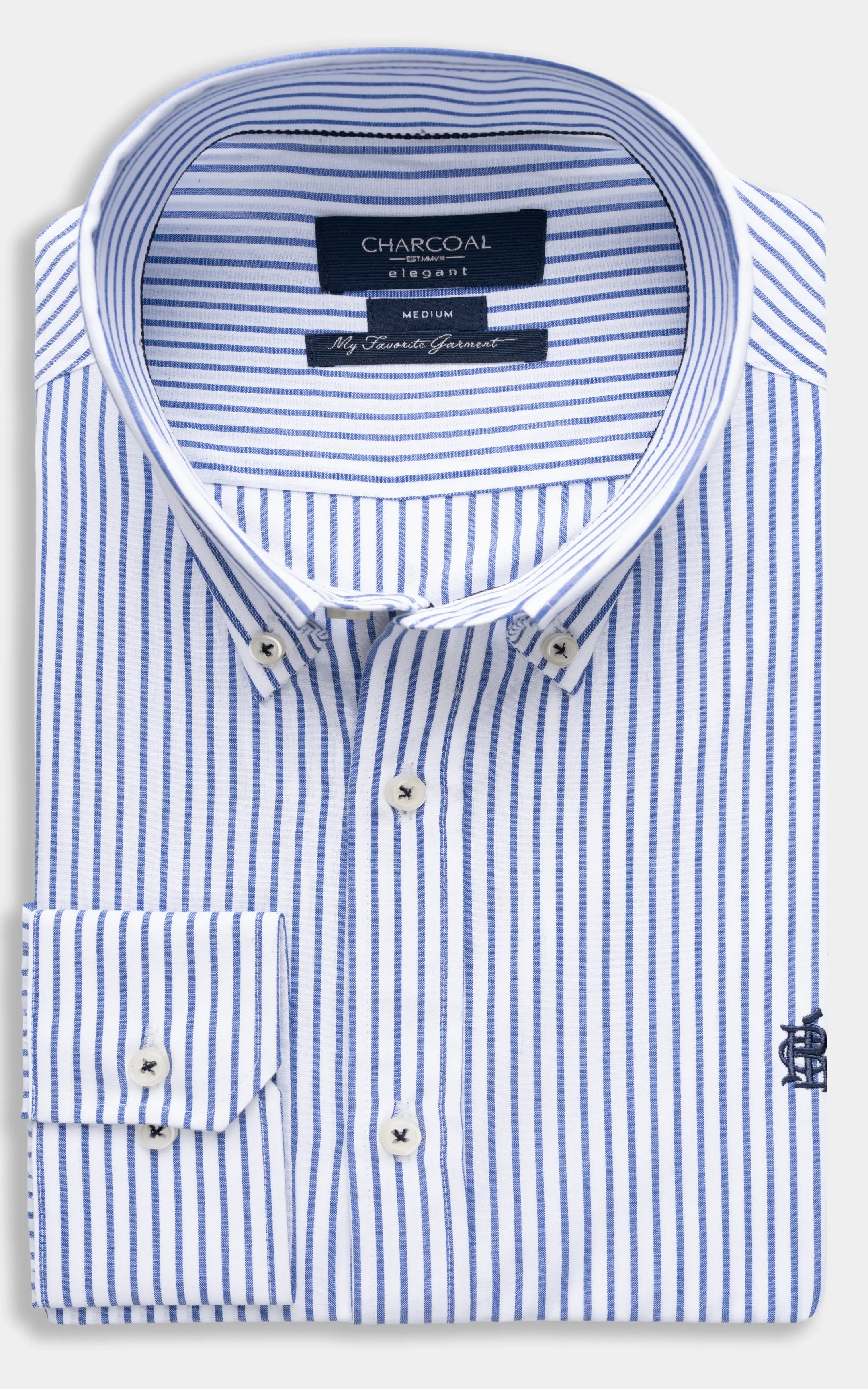 SMART FIT STRIPED SHIRT BLUE WHITE