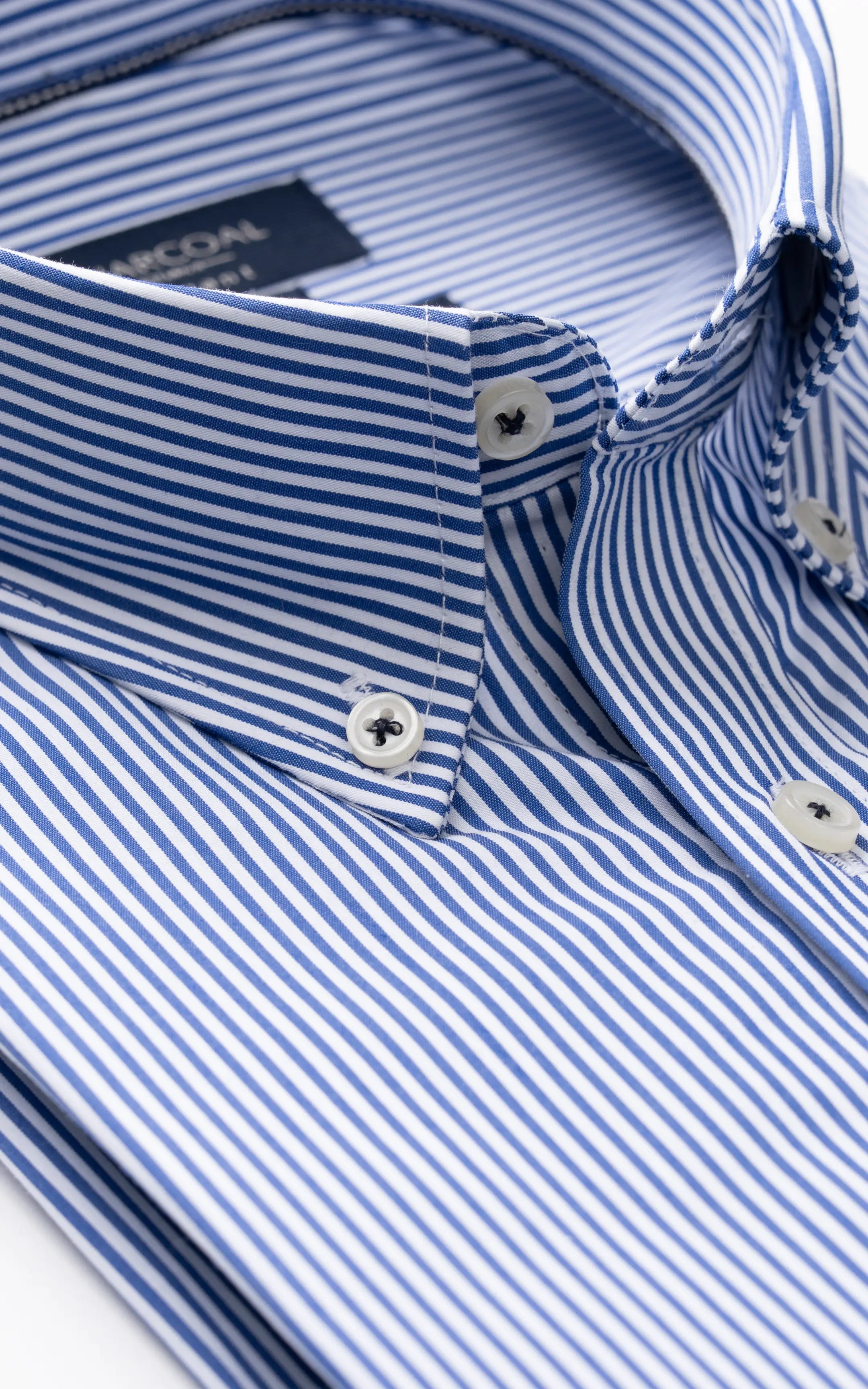 SMART FIT STRIPED SHIRT NAVY WHITE