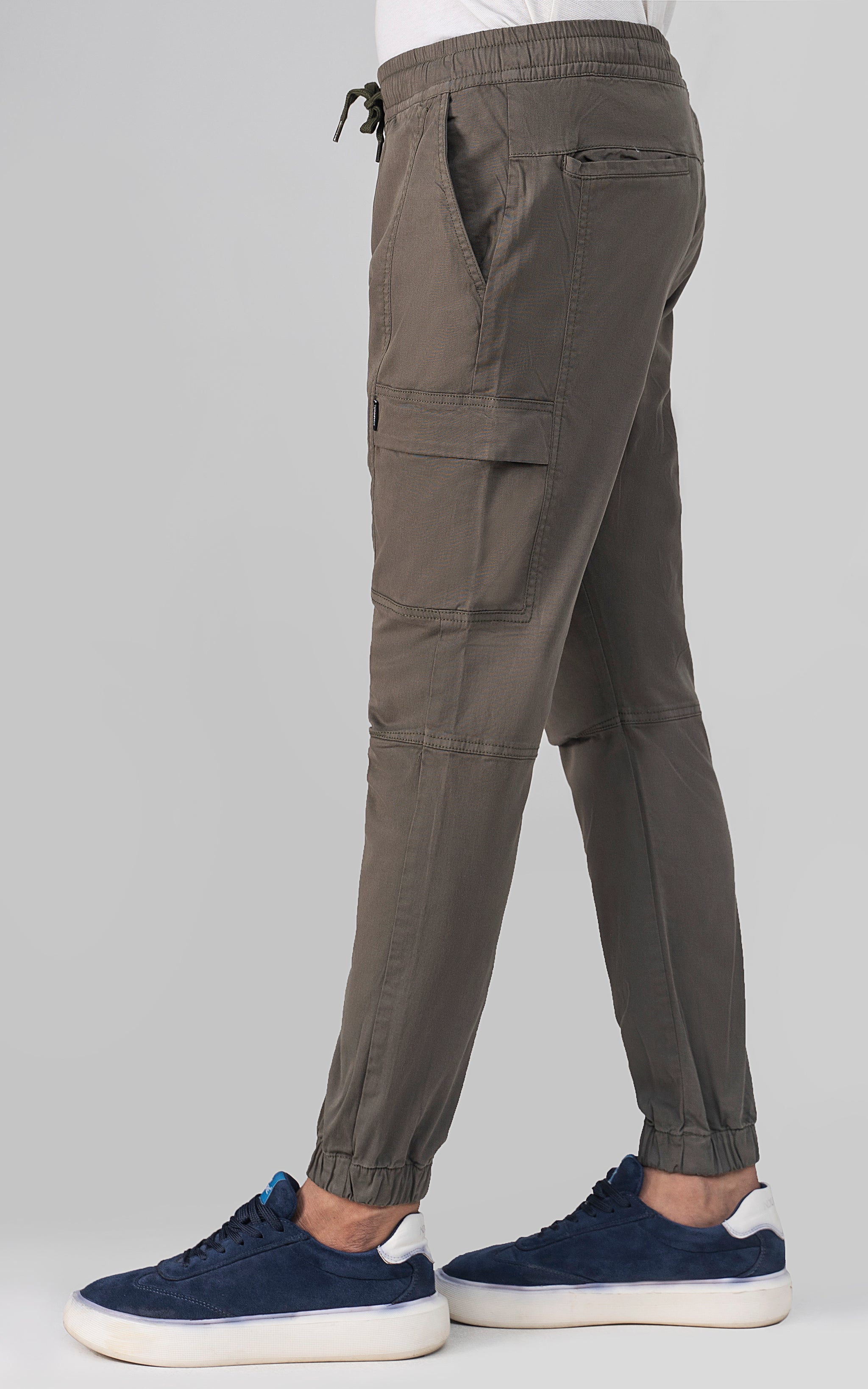 Men's Olive Relaxed Fit Trouser
