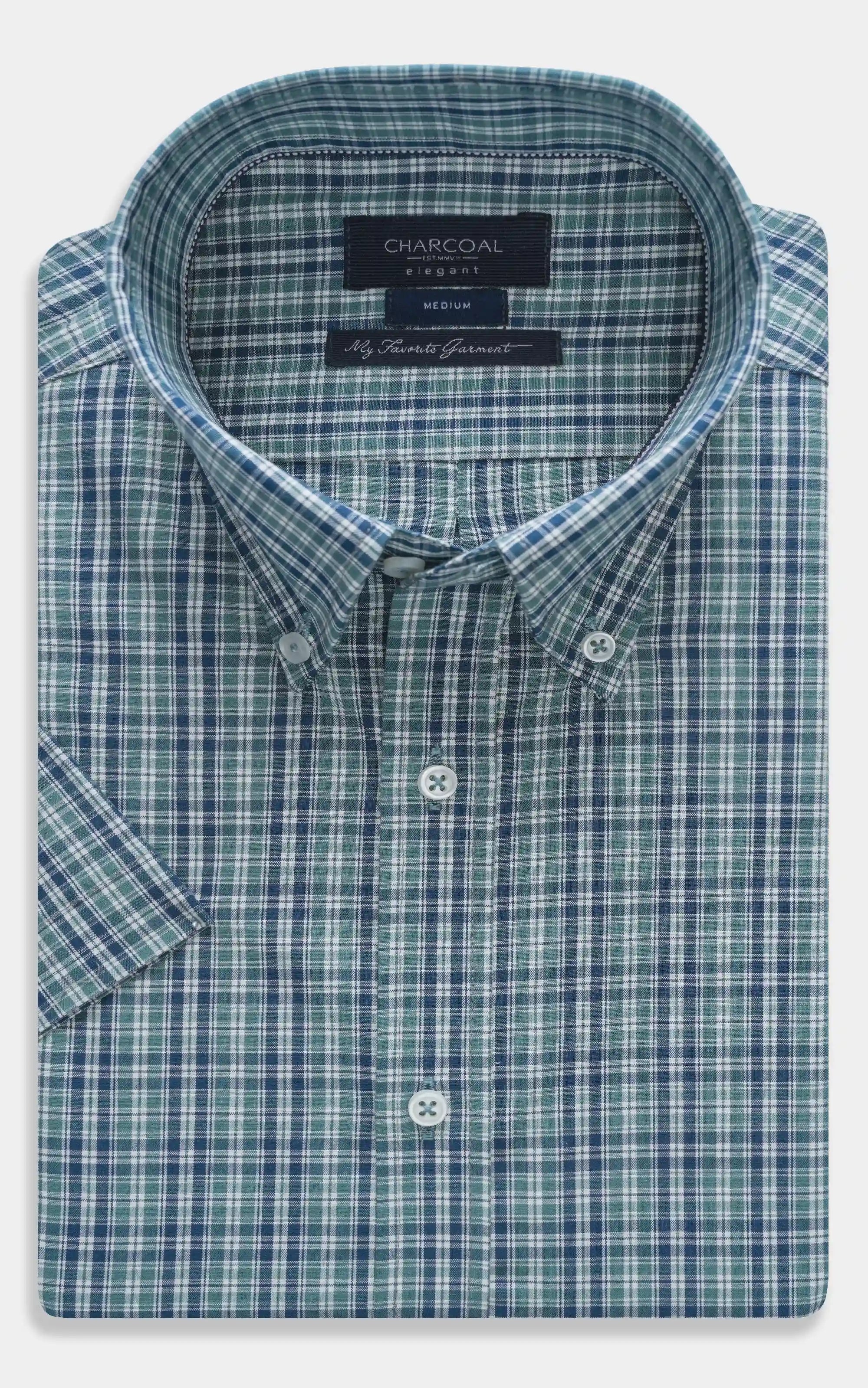 SEMI FORMAL SHIRT GREEN CHECK