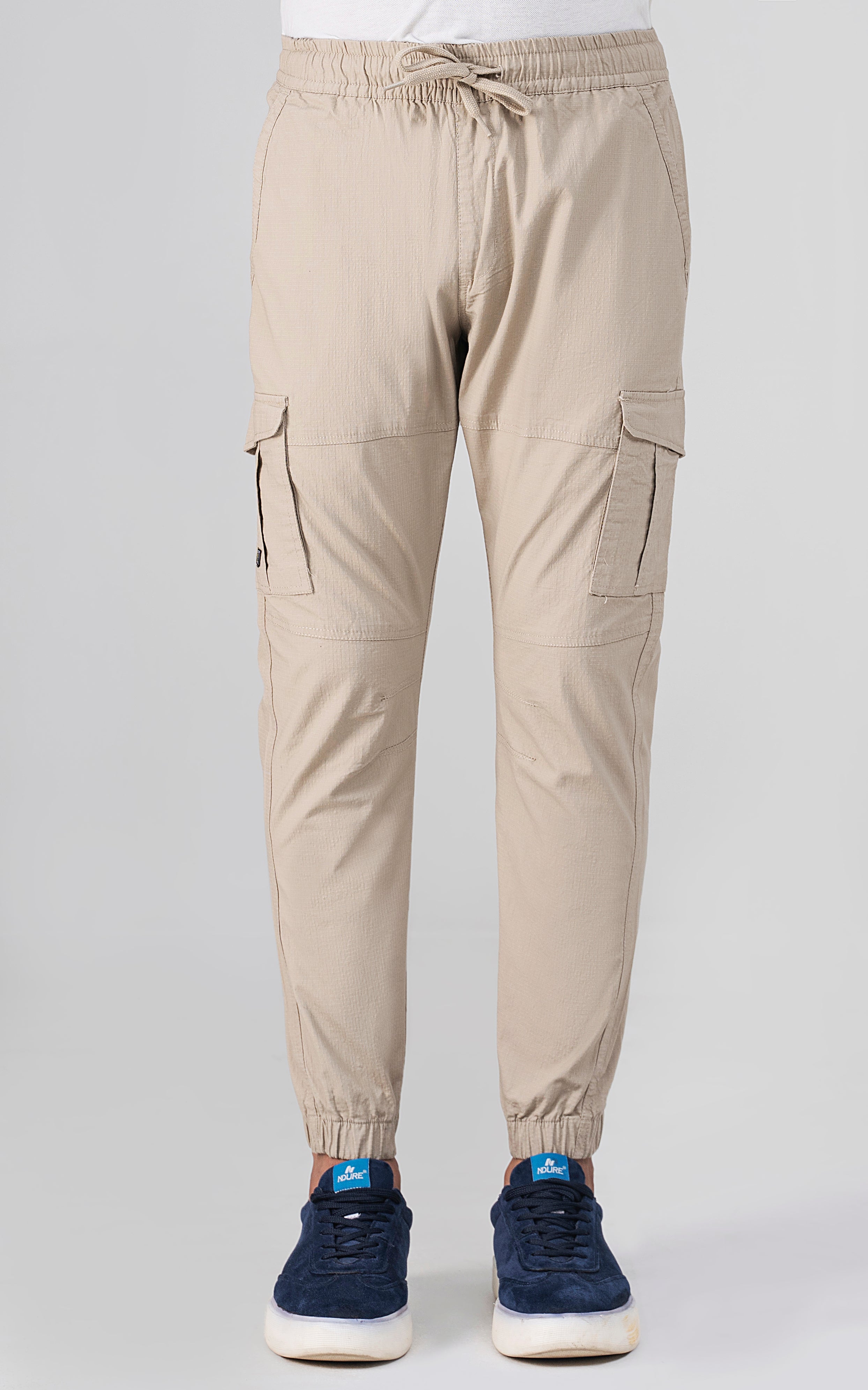 SLIM FIT CARGO TROUSER LIGHT KHAKI
