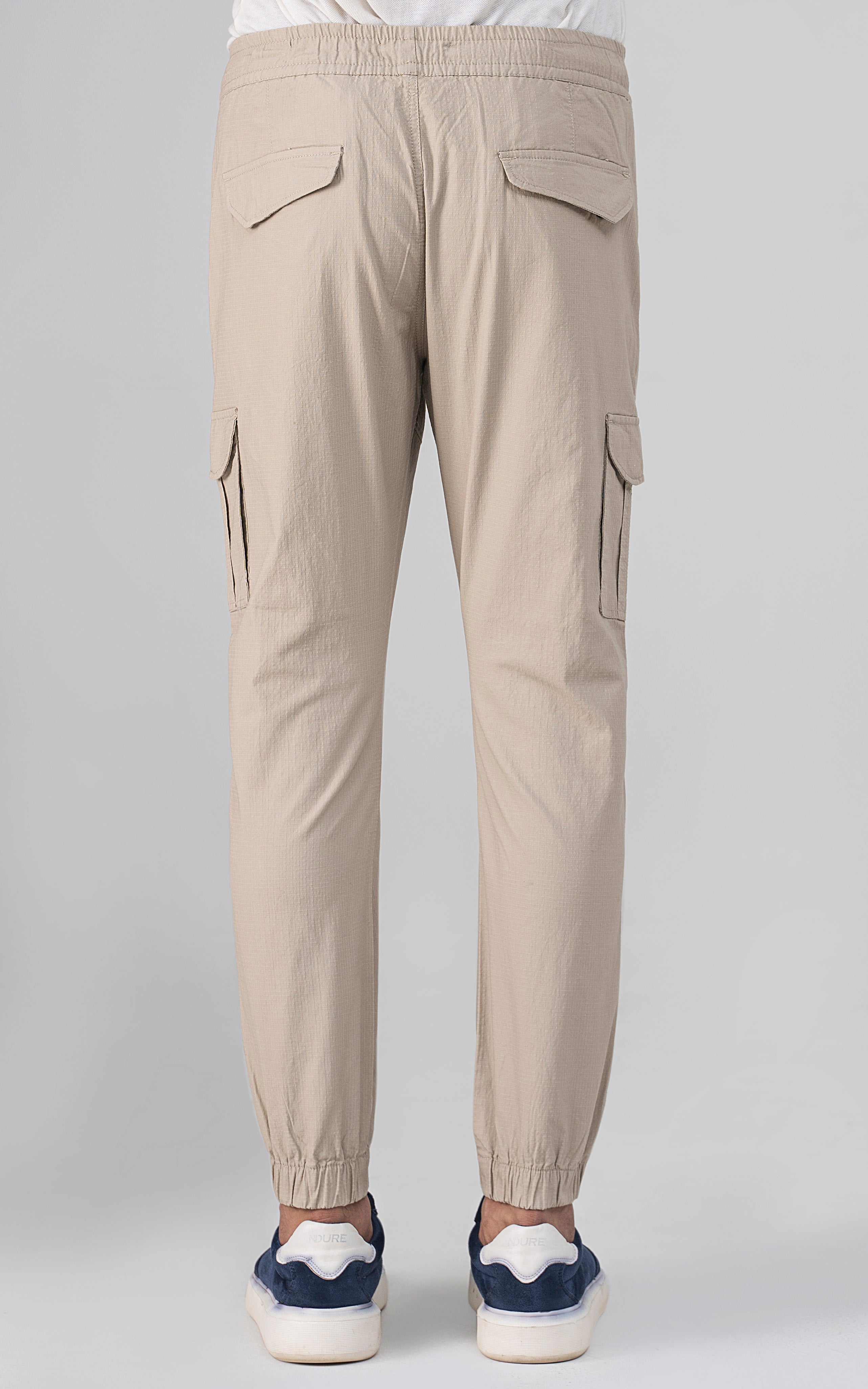 SLIM FIT CARGO TROUSER LIGHT KHAKI