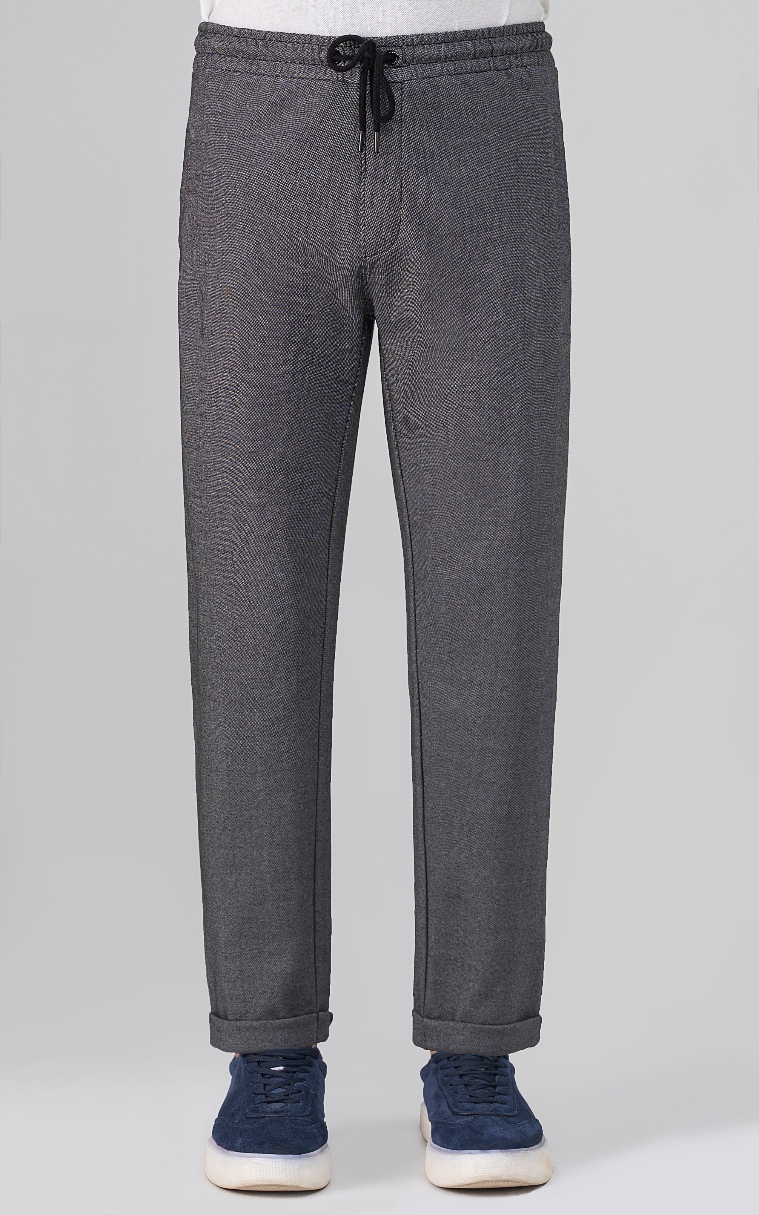 REGULAR FIT INTERLOCK JOGGER TROUSER BLACK