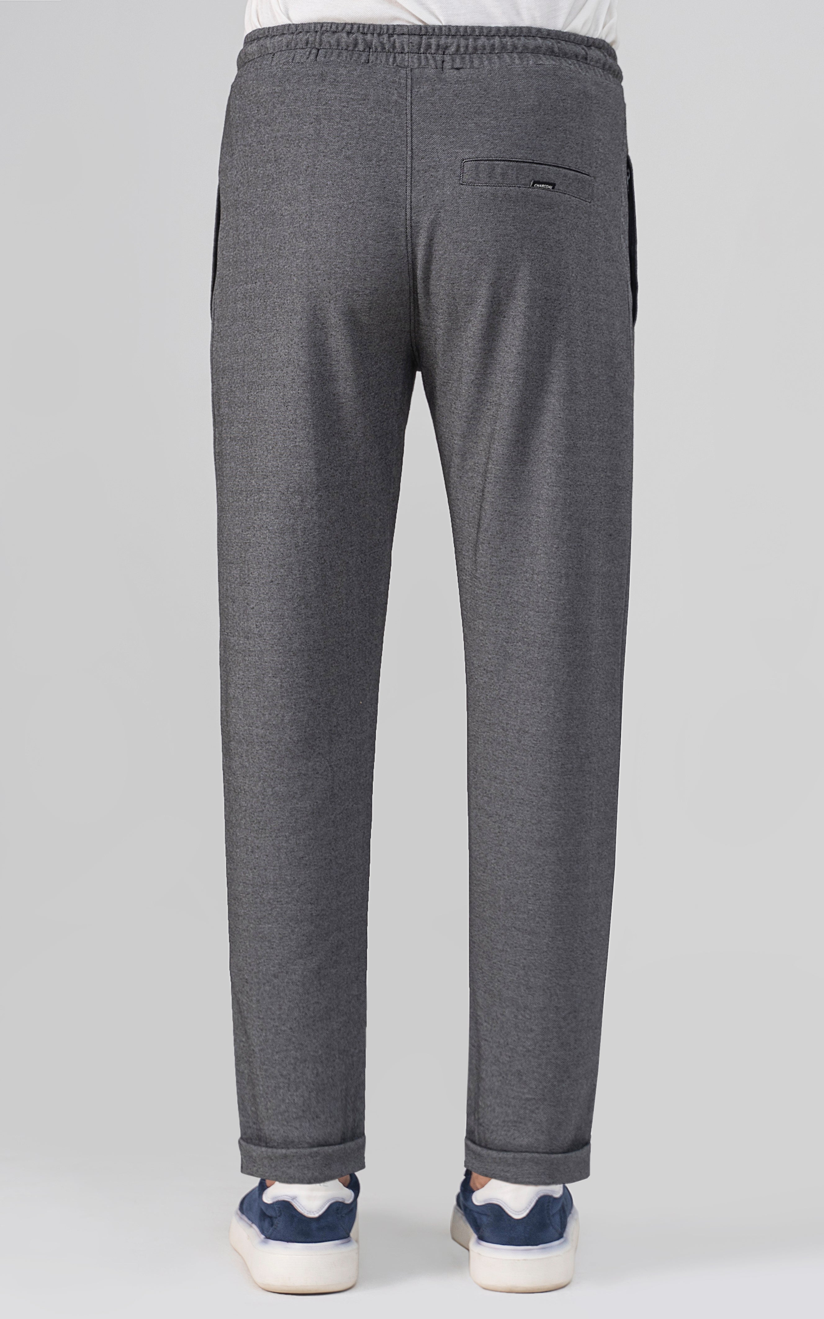 REGULAR FIT INTERLOCK JOGGER TROUSER BLACK